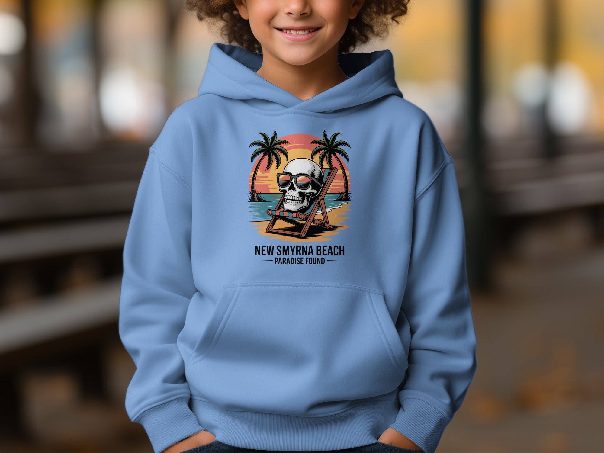 New Smyrna Beach Paradise Found Kids Hoodie product
