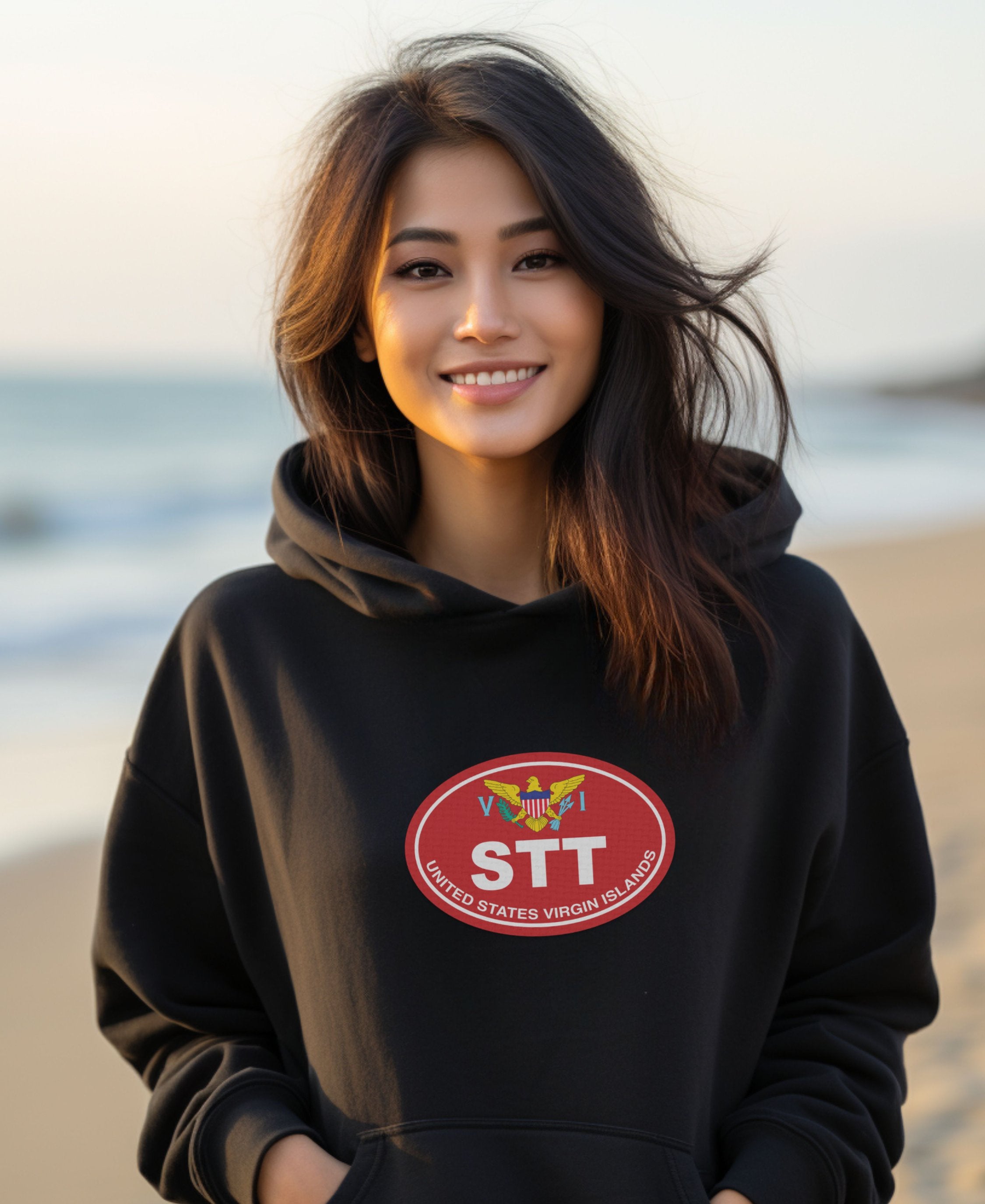 St Thomas Sunset Sails & Music Days Womens Hoodie