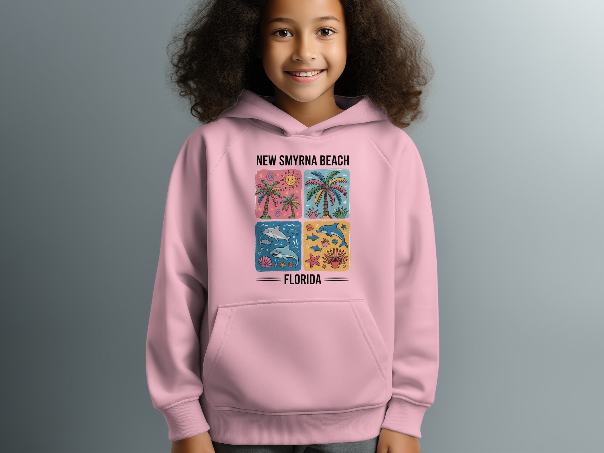 New Smyrna Beach Florida Graphic Print Hoodie product