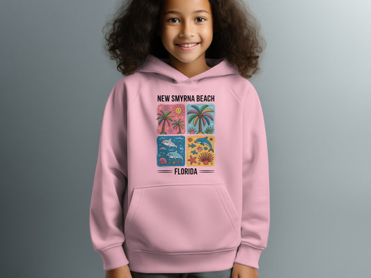 New Smyrna Beach Florida Graphic Print Hoodie product