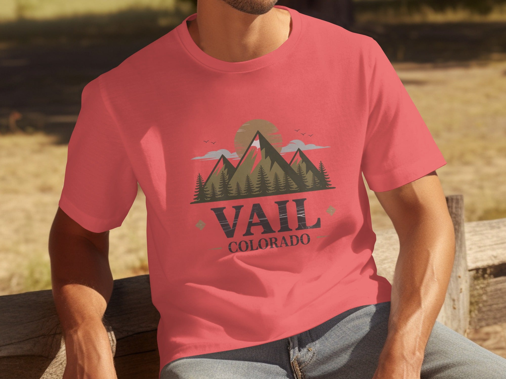 Vail Colorado Graphic Mountain Design T-shirt product