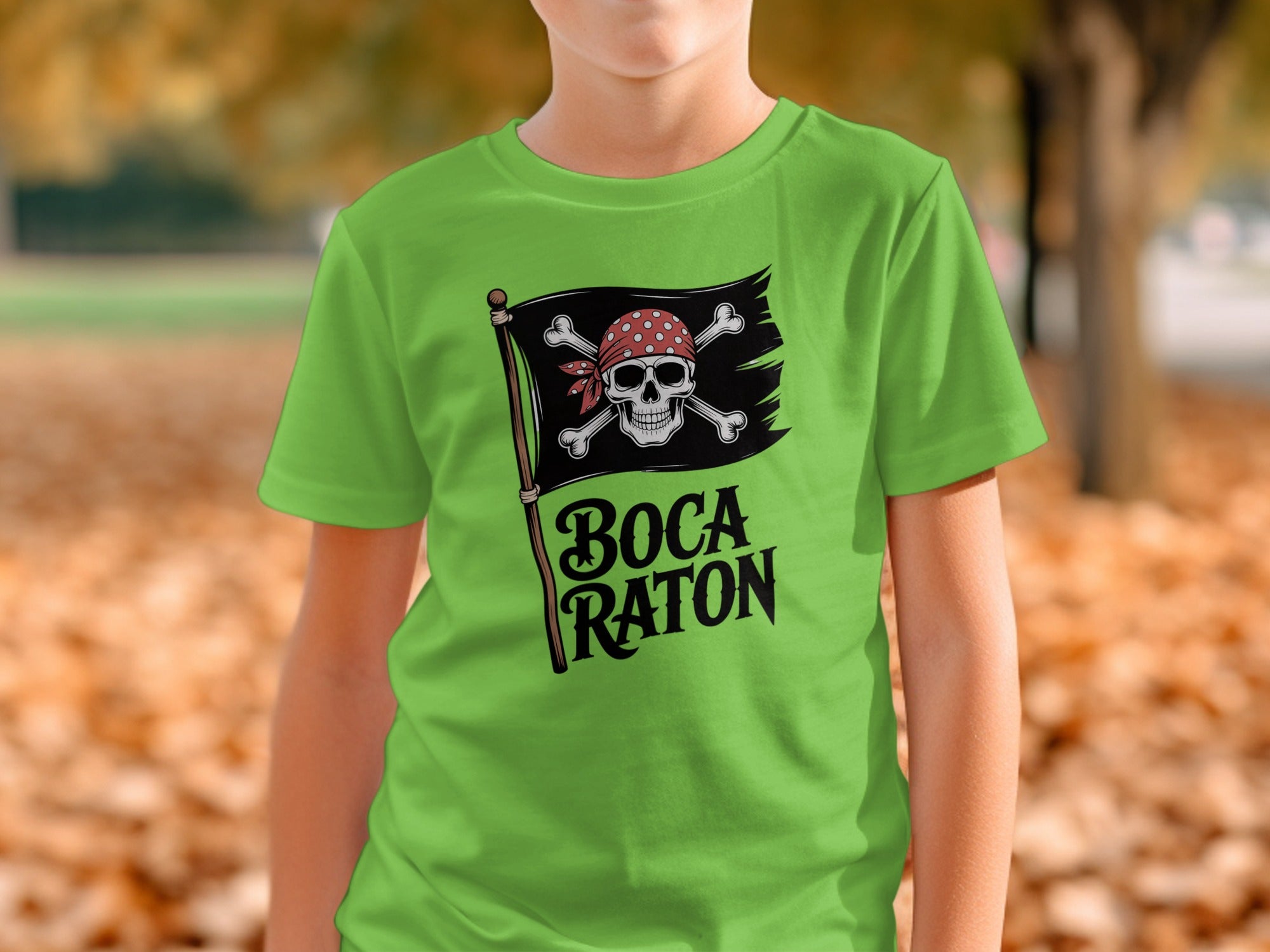 Boca Raton Pirate Skull Design T-Shirt product type