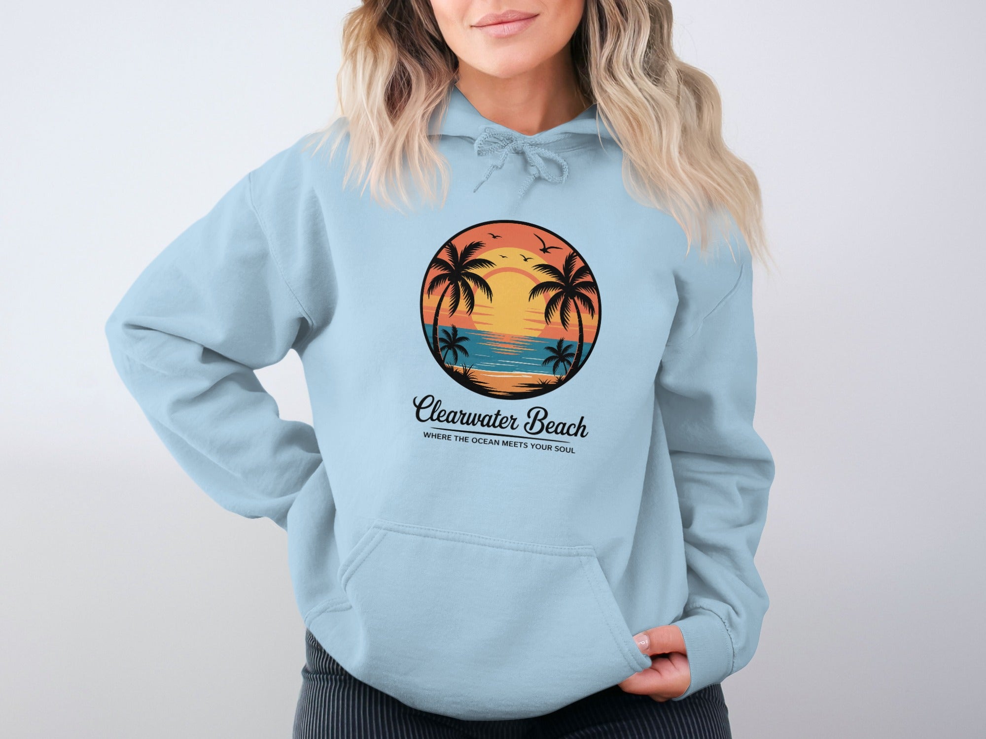 Clearwater Beach Graphic Hoodie Cozy Beach product