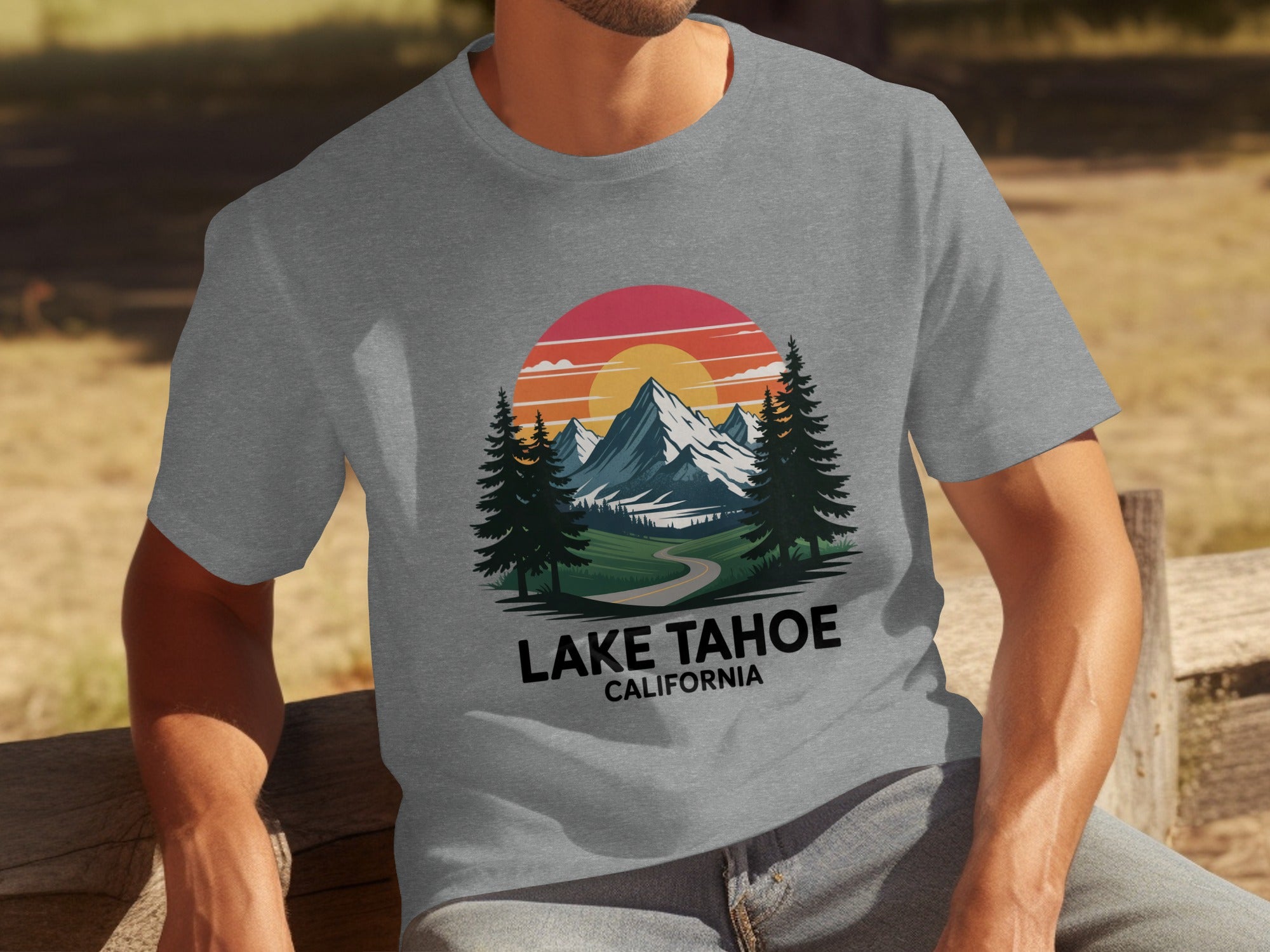 Lake Tahoe California Mountain Scene T-Shirt product type
