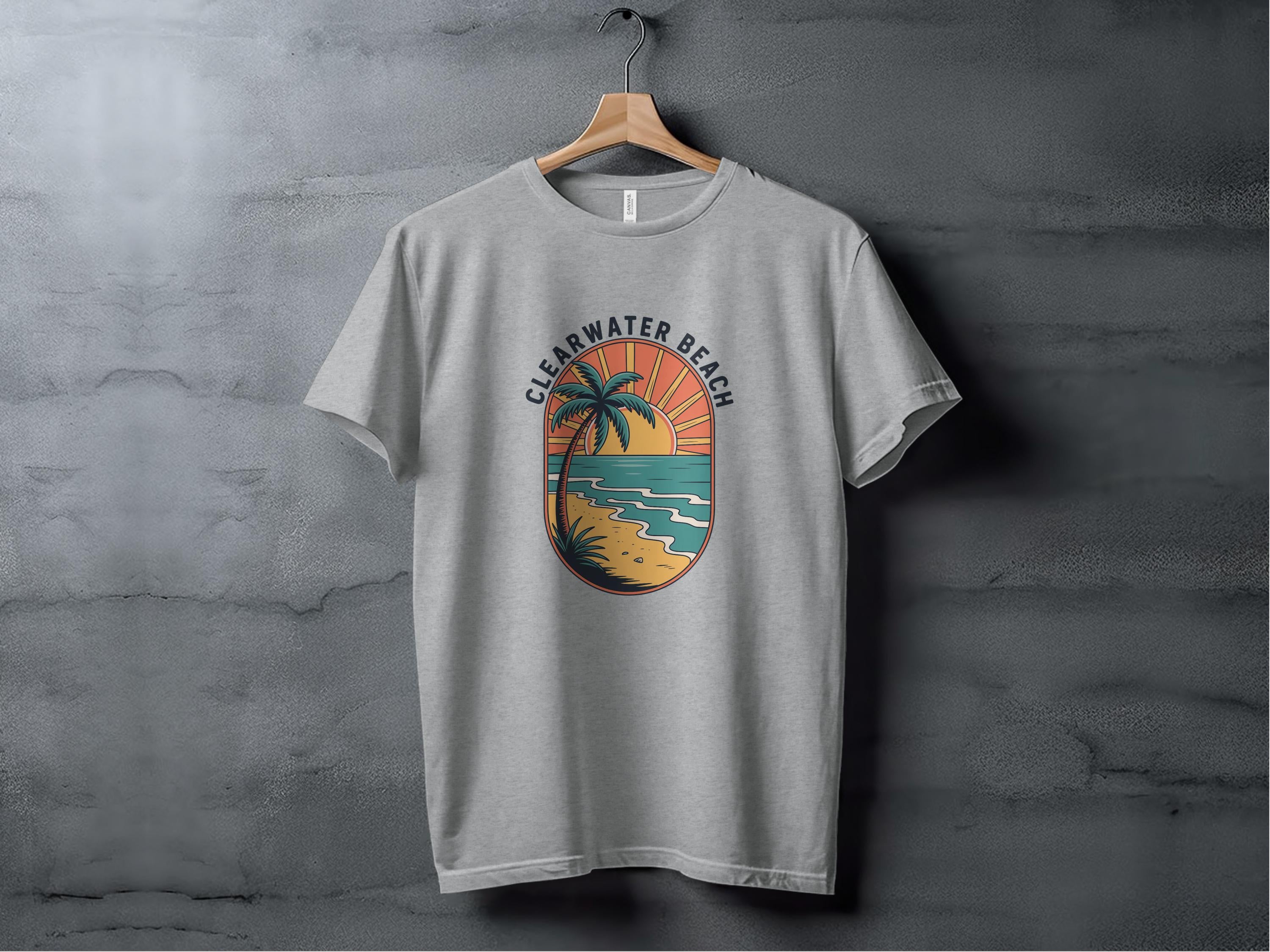 Clearwater Beach Sunset Graphic Print T-Shirt product type