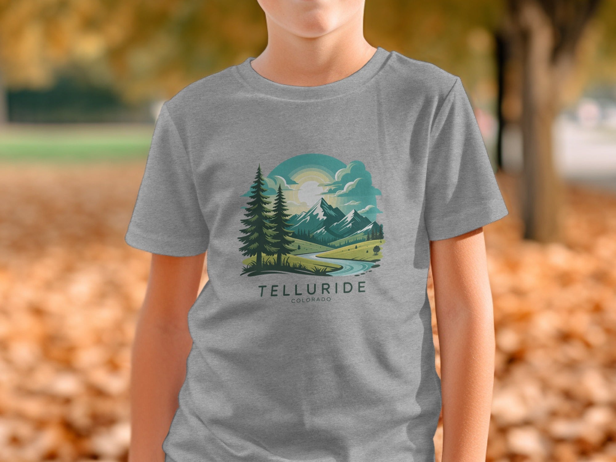 Scenic Telluride Colorado Mountains Landscape T-Shirt