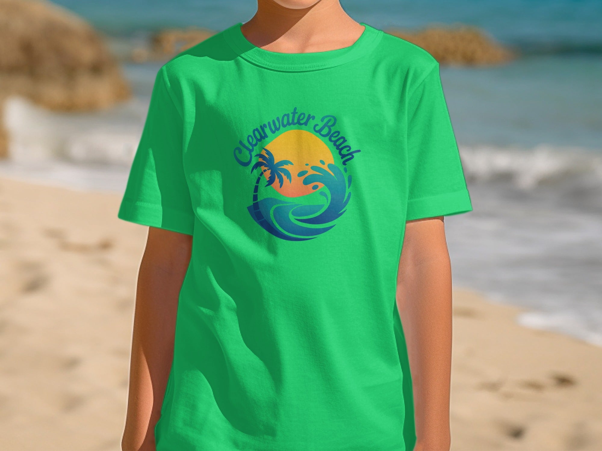 Clearwater Beach Kids T-Shirts Beautiful Beach Product