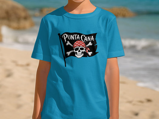 Punta Cana Pirate Skull Flag Graphic T-shirt product