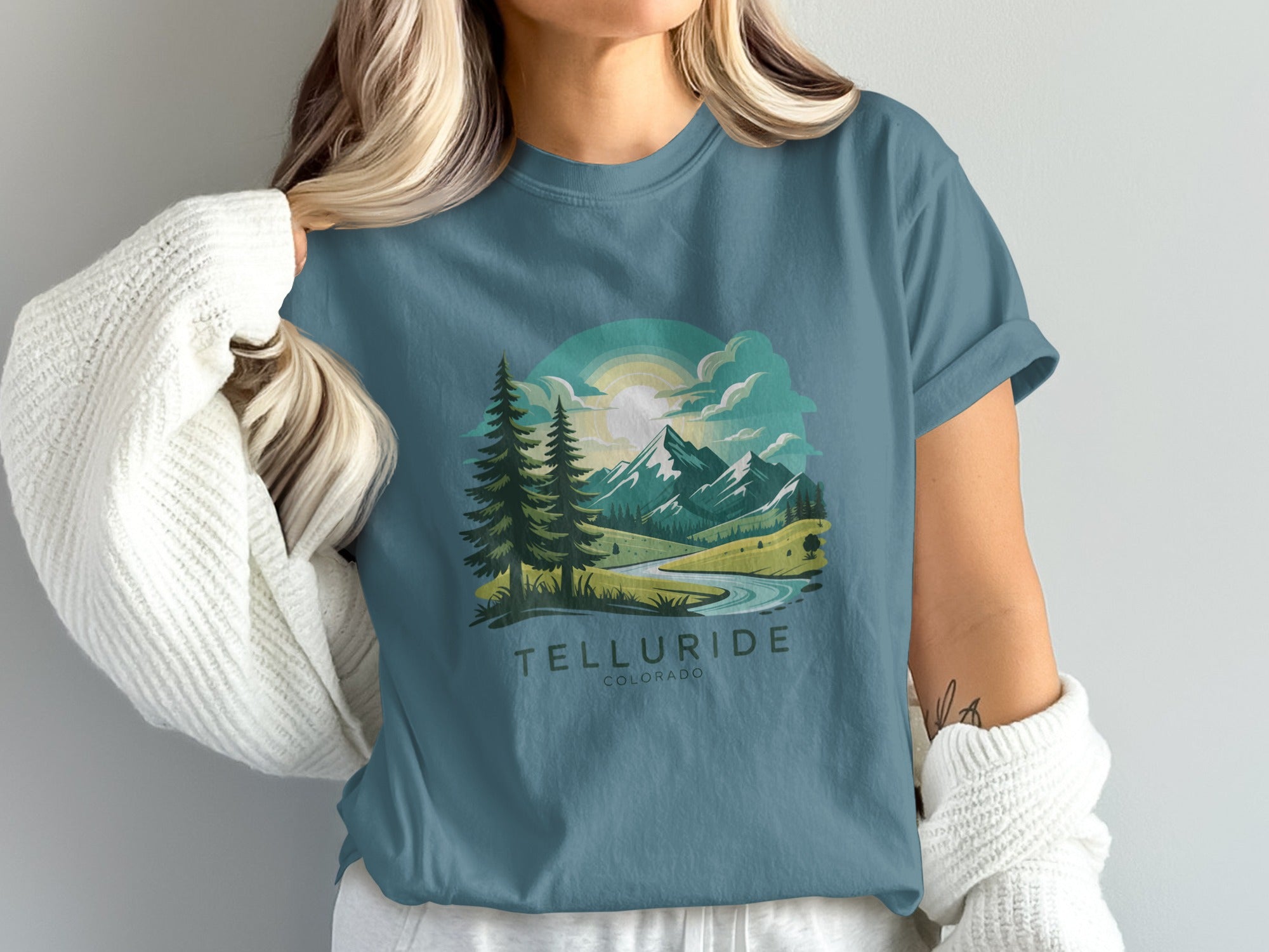 Telluride Colorado Scenic Nature Graphic Tee product