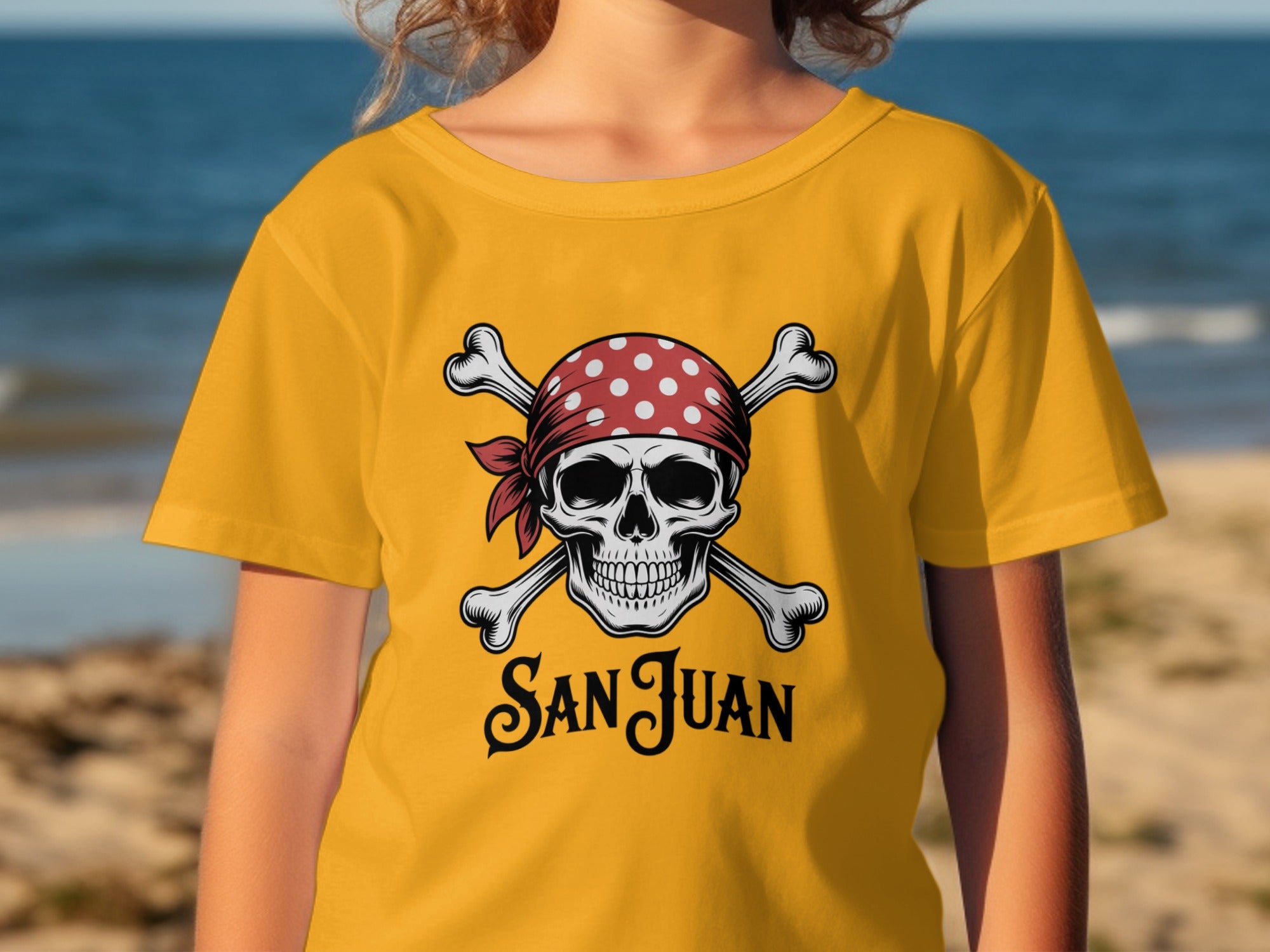 San Juan Pirate Skull Graphic Tee for Kids product