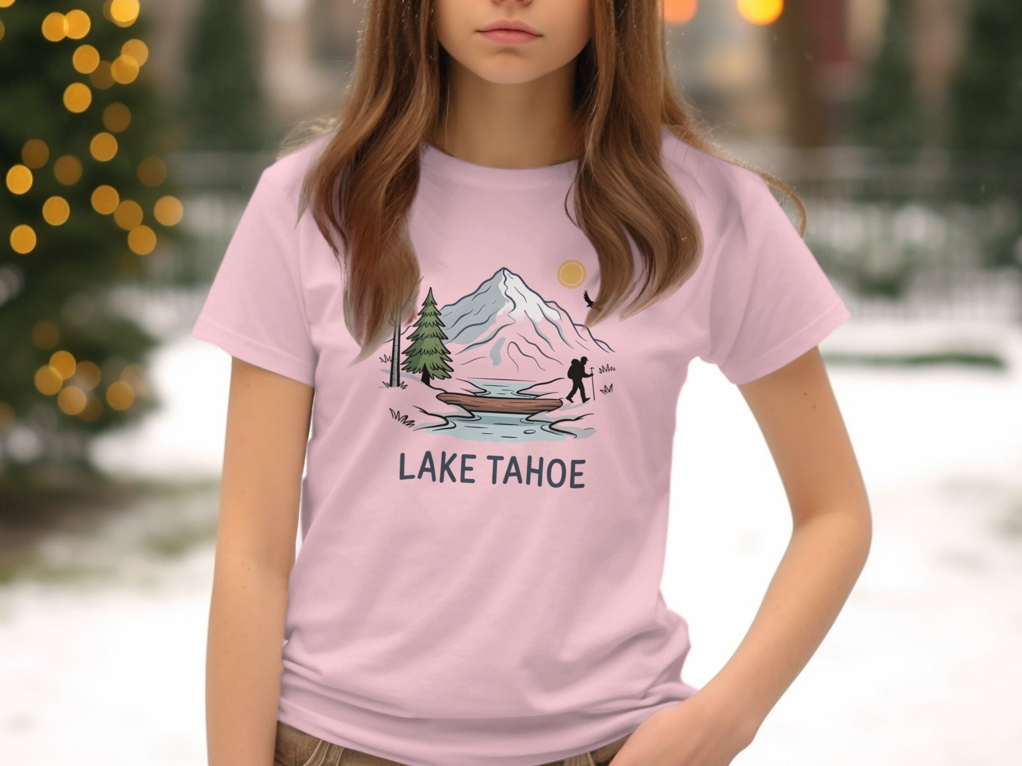 Lake Tahoe Mountain Landscape Design T-shirt
