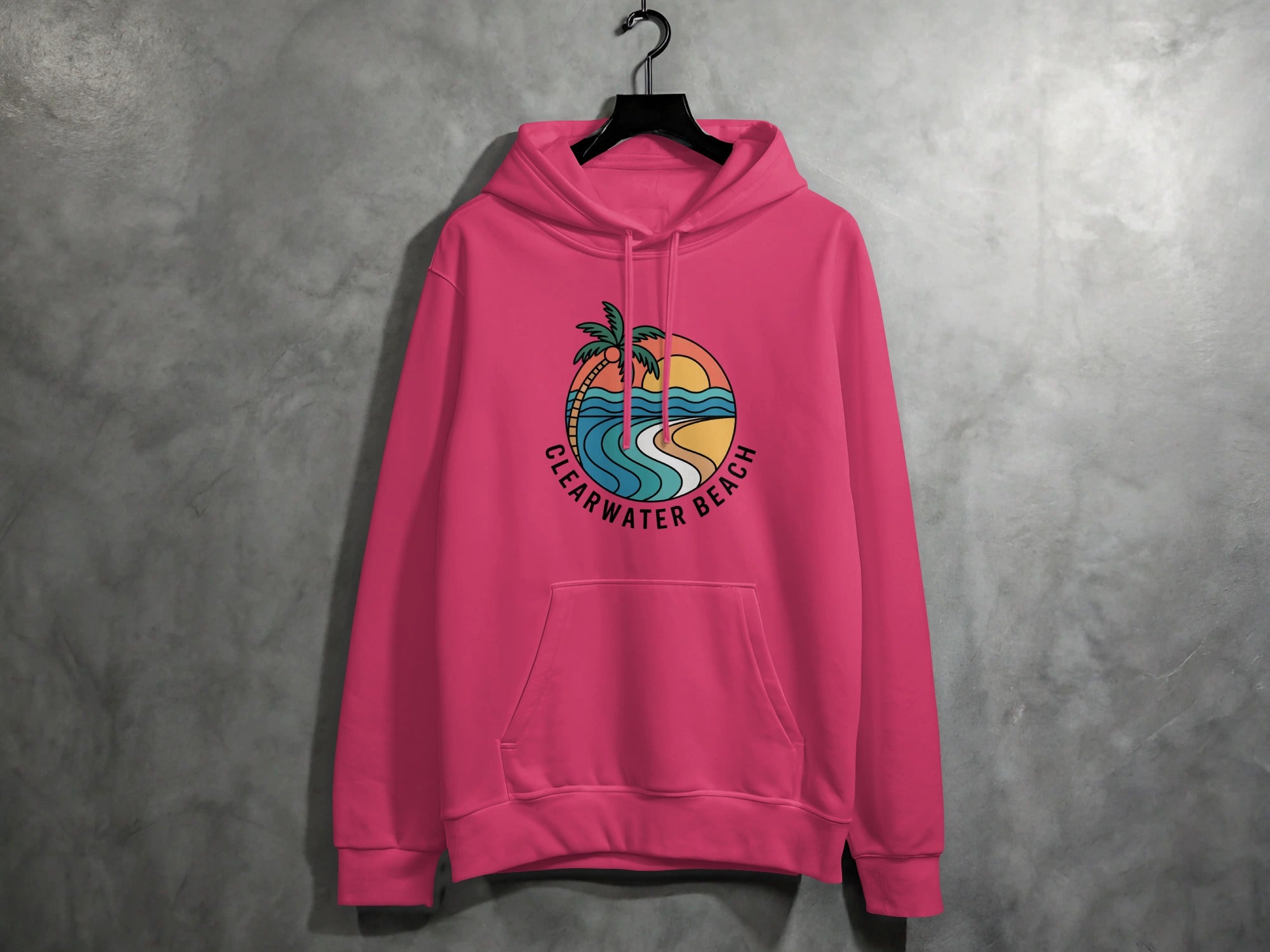 Clearwater Beach Pink Hoodie product type