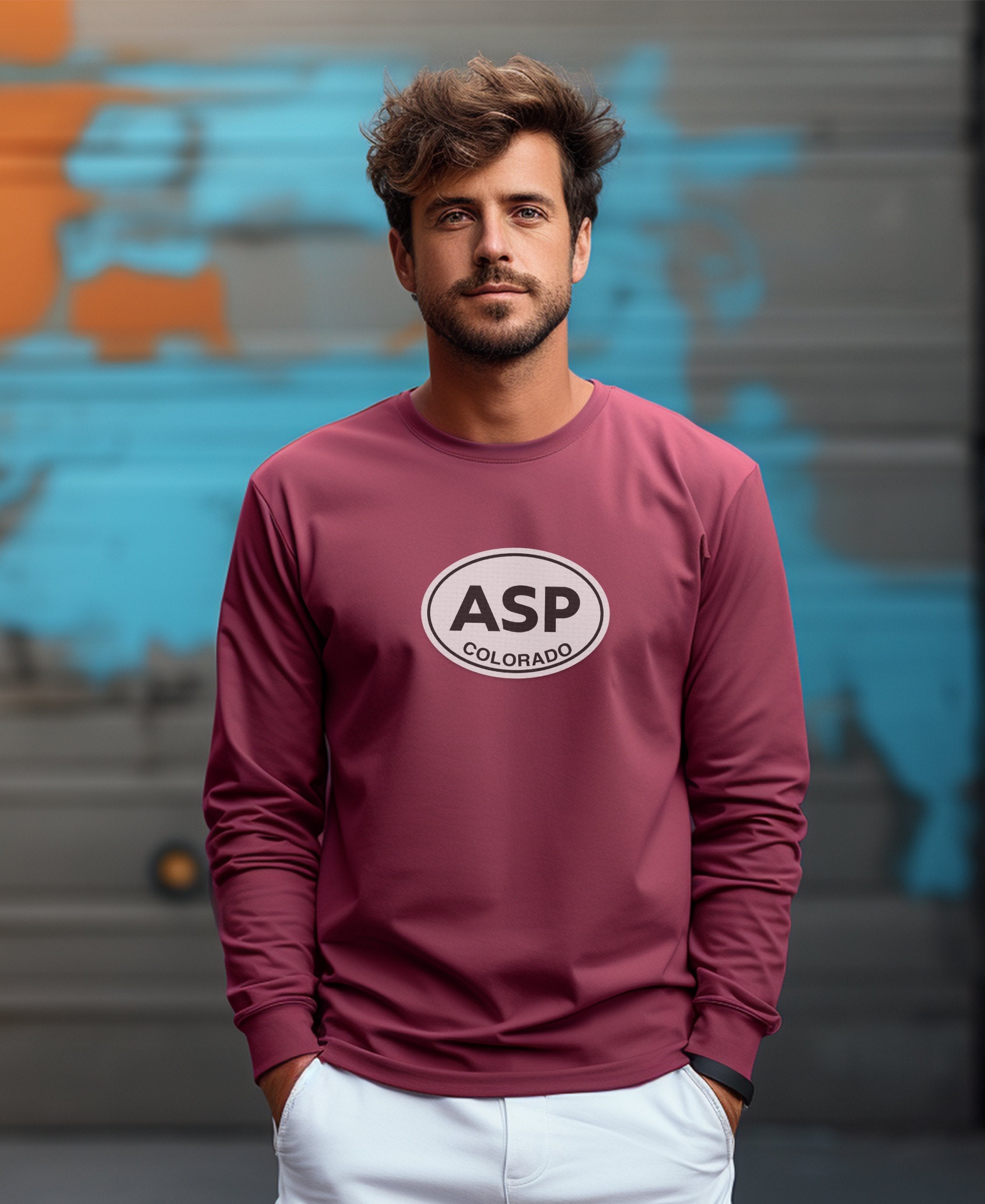 Aspen Snowmass and World Class Skiing Mens Long Sleeve T Shirt