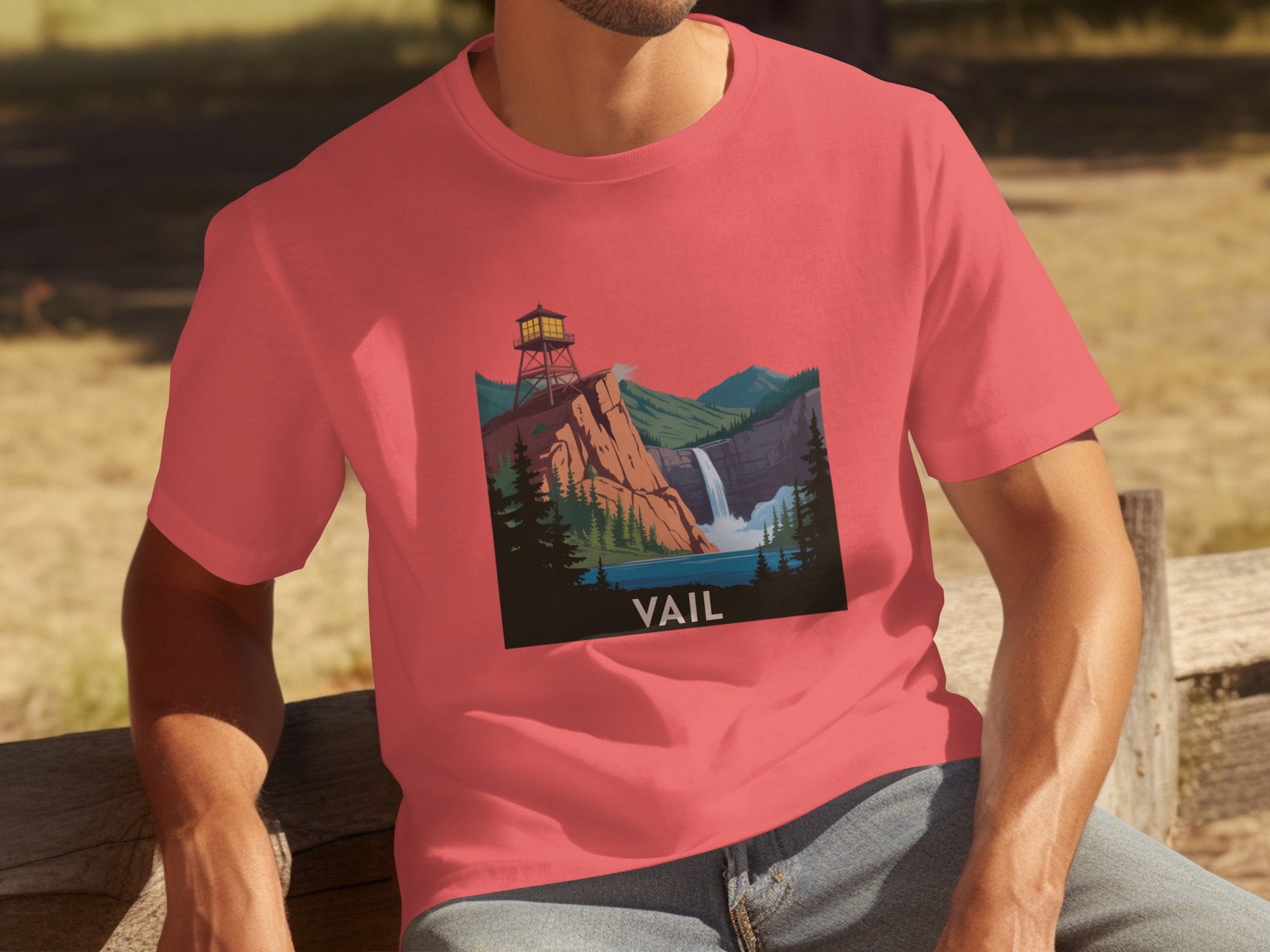 Scenic Nature Vail Print Men's T-Shirt product