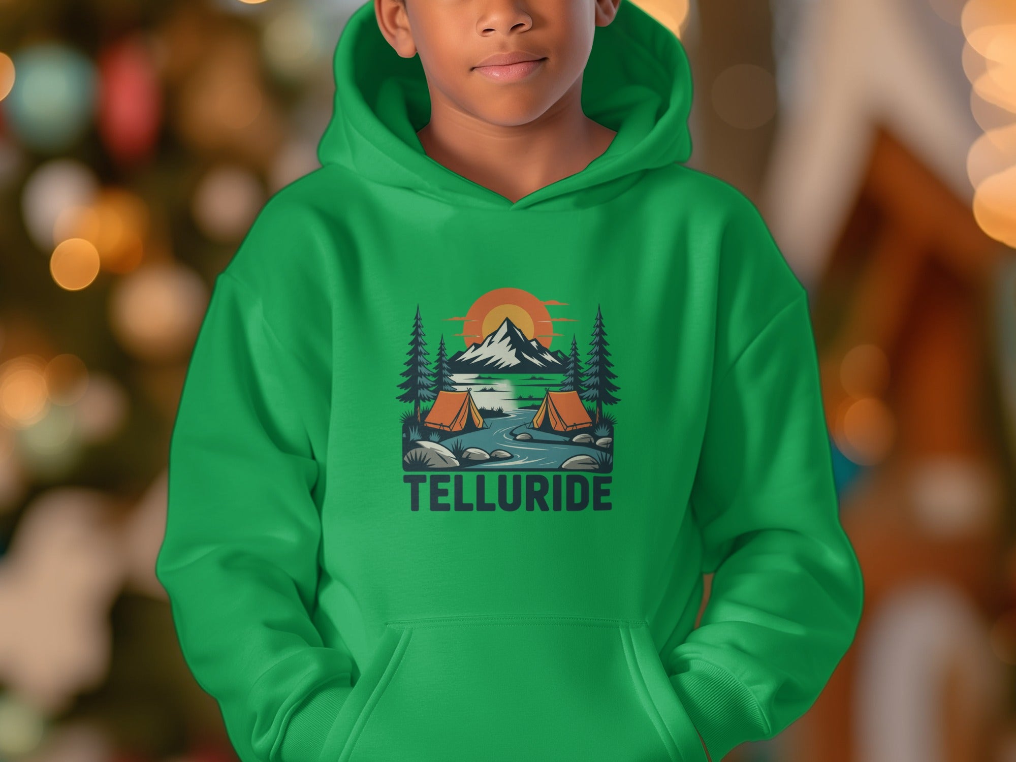 Telluride Camping Landscape Themed Hoodie