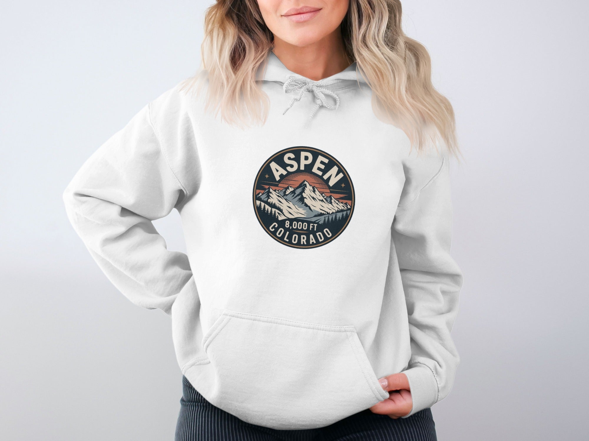 Aspen Colorado Hoodies Casual Graphic Trendy Fashion product