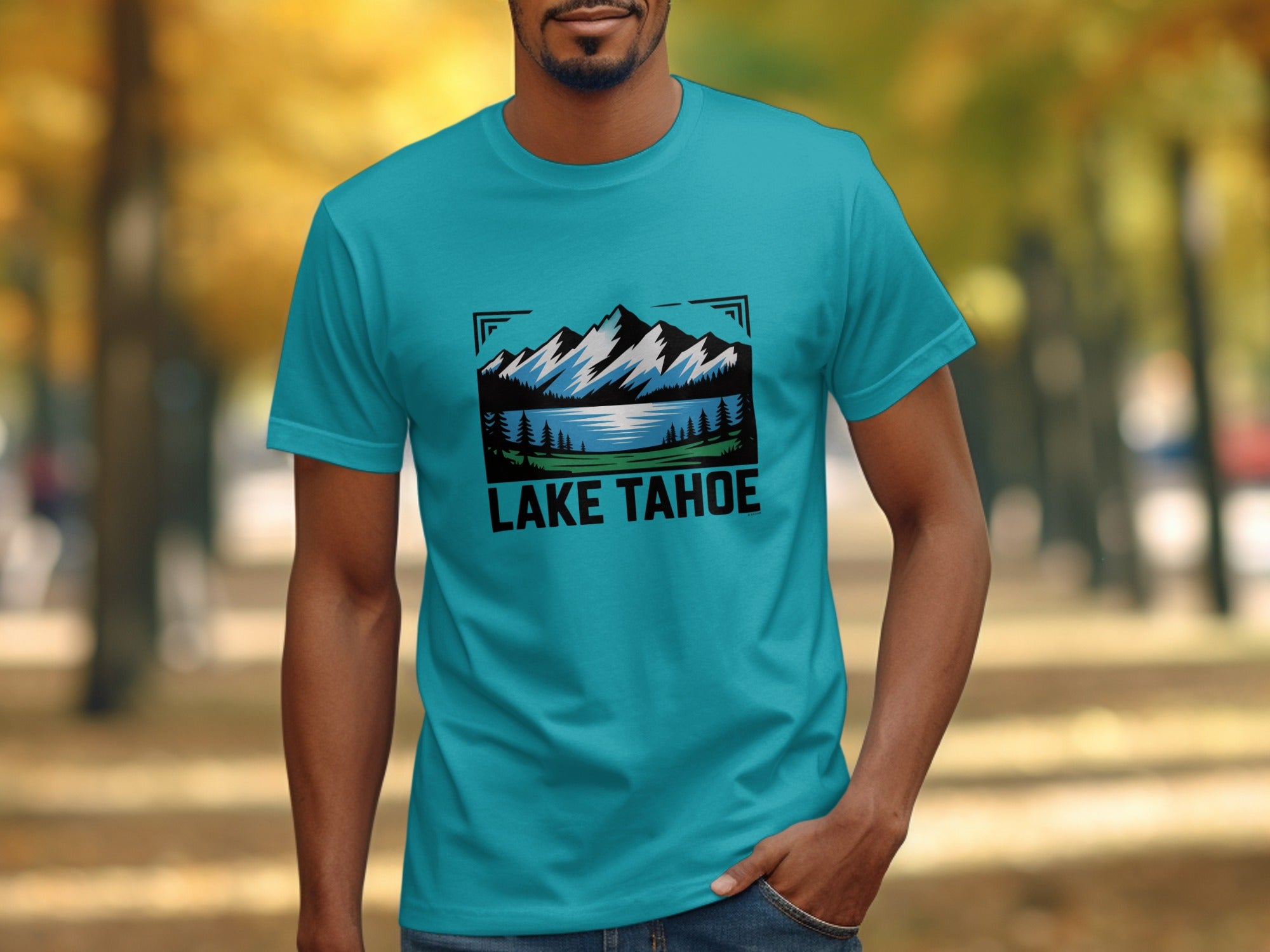 Scenic Lake Tahoe Mountain View Graphic Shirt product