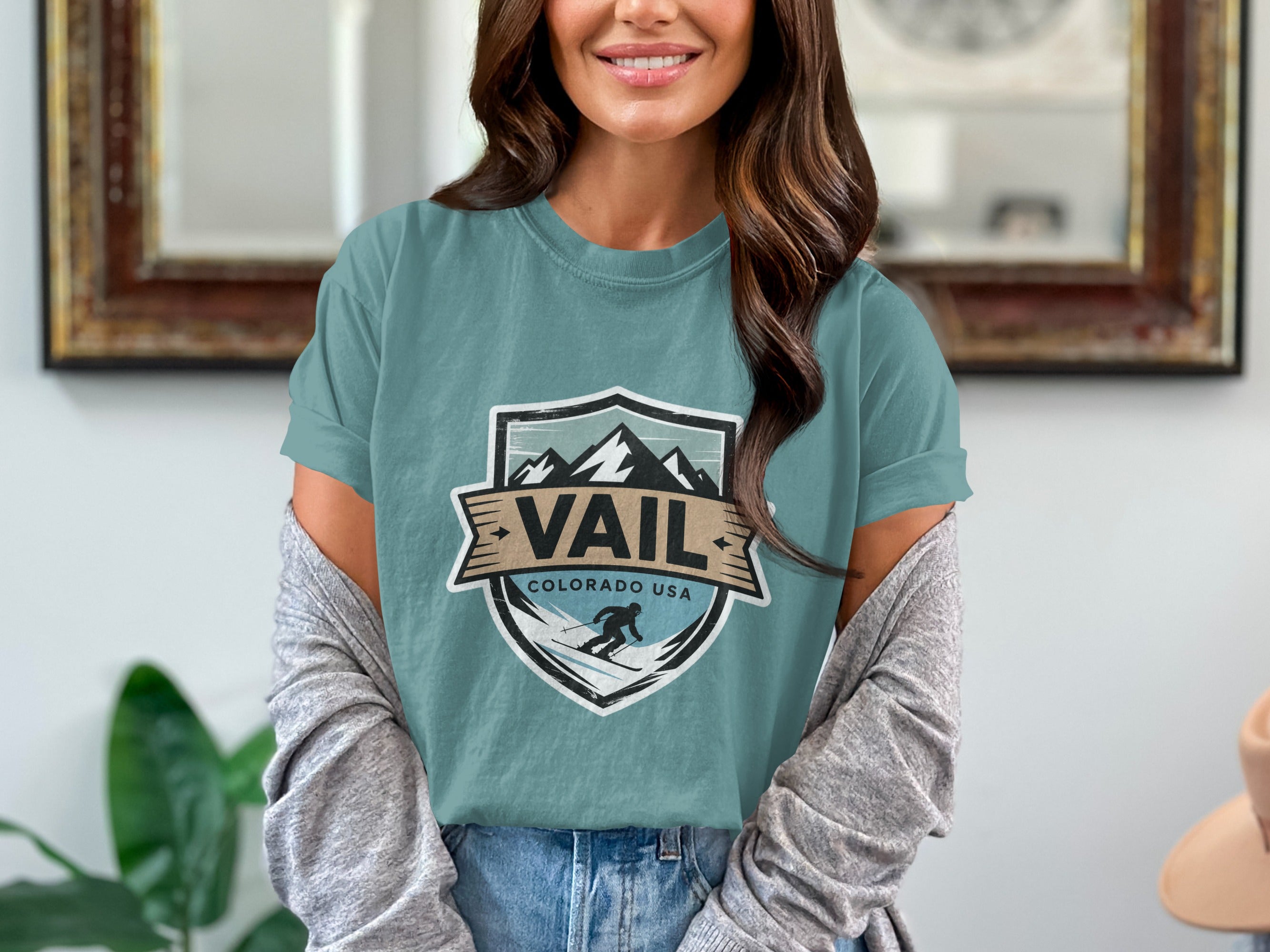 Vail Colorado USA Graphic T-Shirt Casual Apparel product