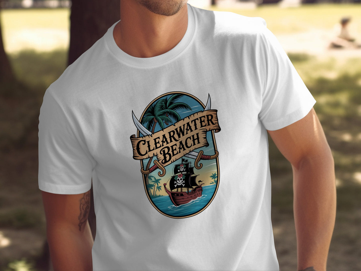 Clearwater Beach Pirate Ship Design T-Shirt product