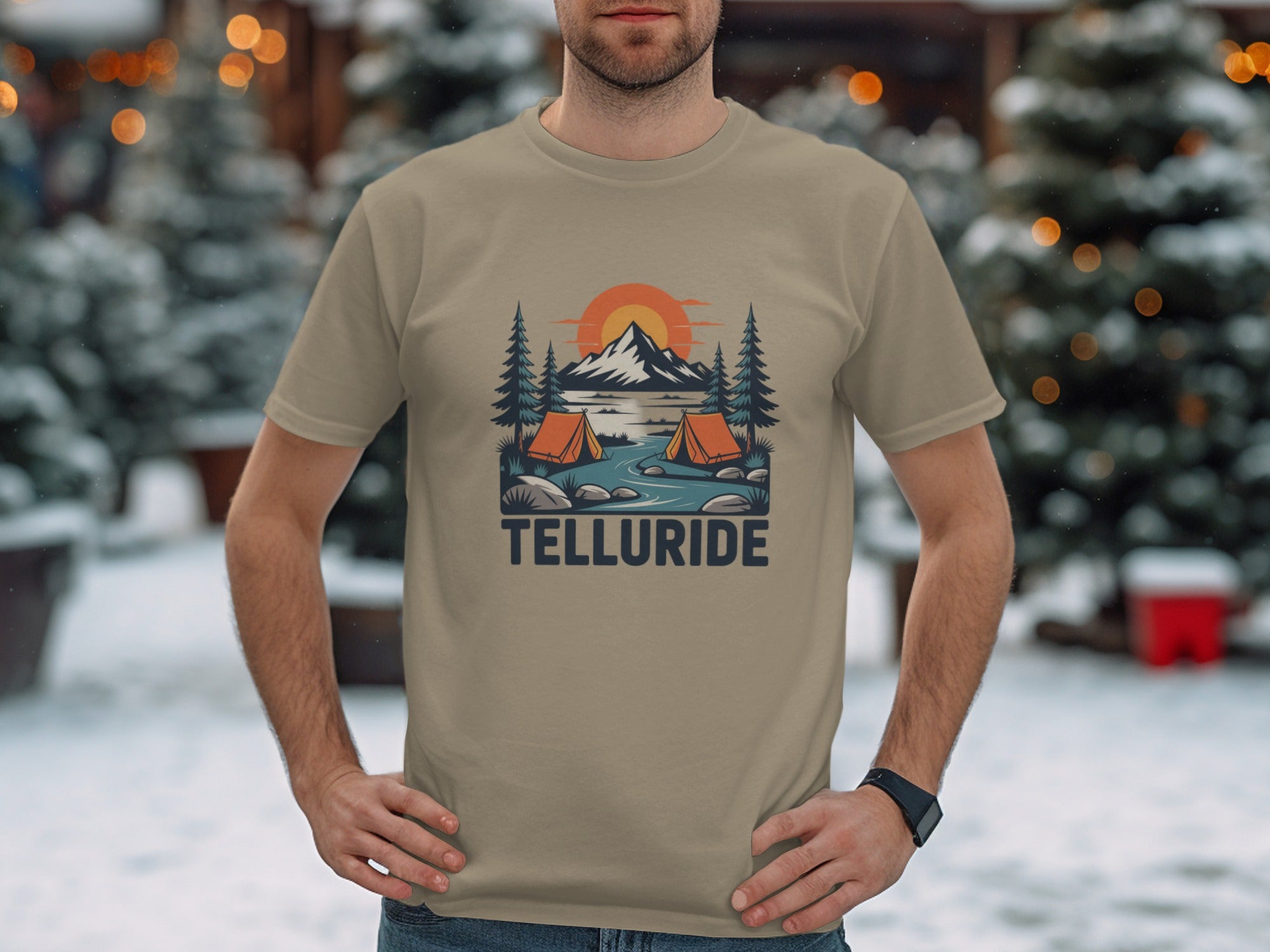 Telluride Outdoor Camping Scenic Mountain T-Shirt