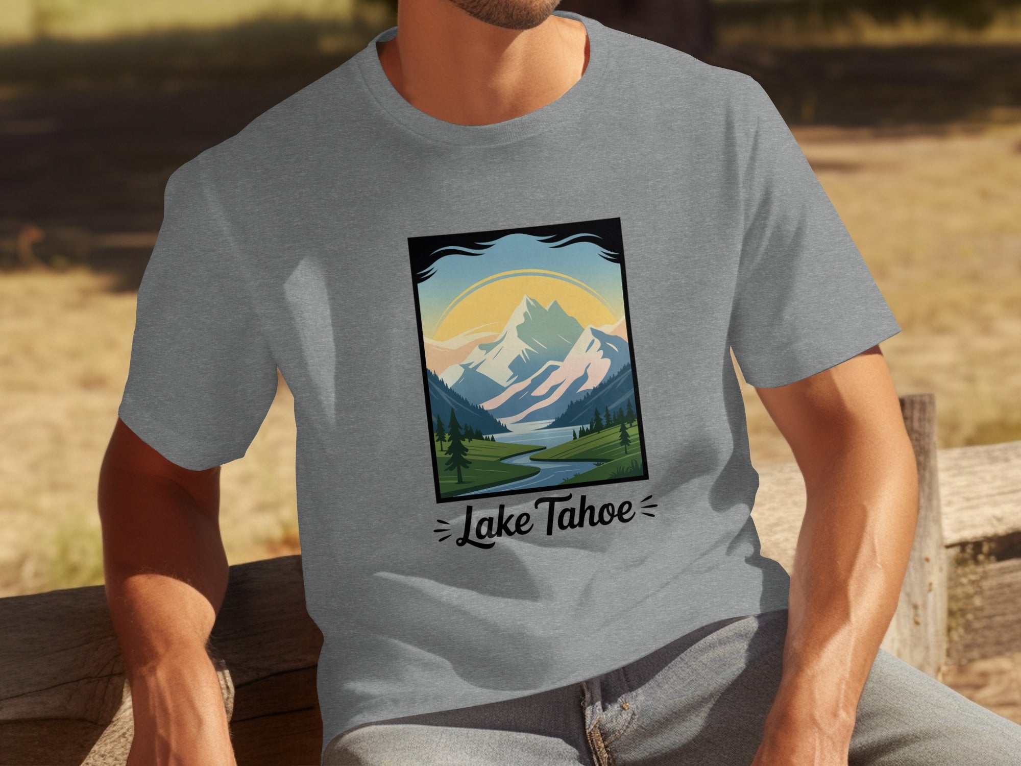 Lake Tahoe Scenic Graphic T-Shirt product type