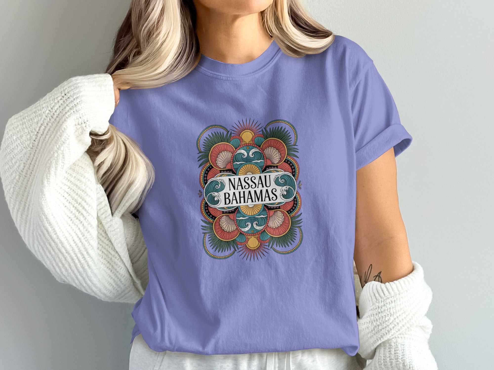 Nassau Bahamas Graphic Design T-Shirt product