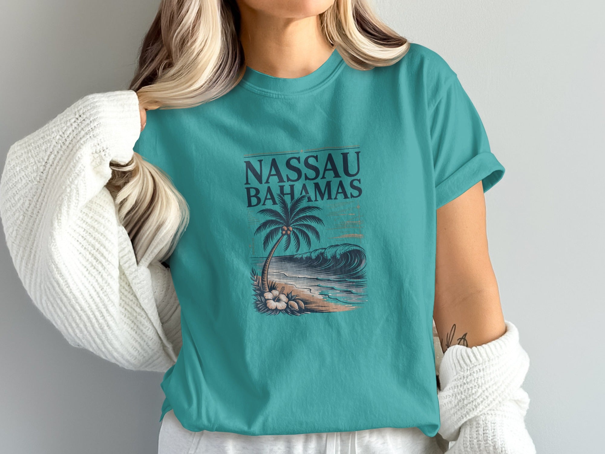 Nassau Bahamas Scenic Graphic T-shirt product