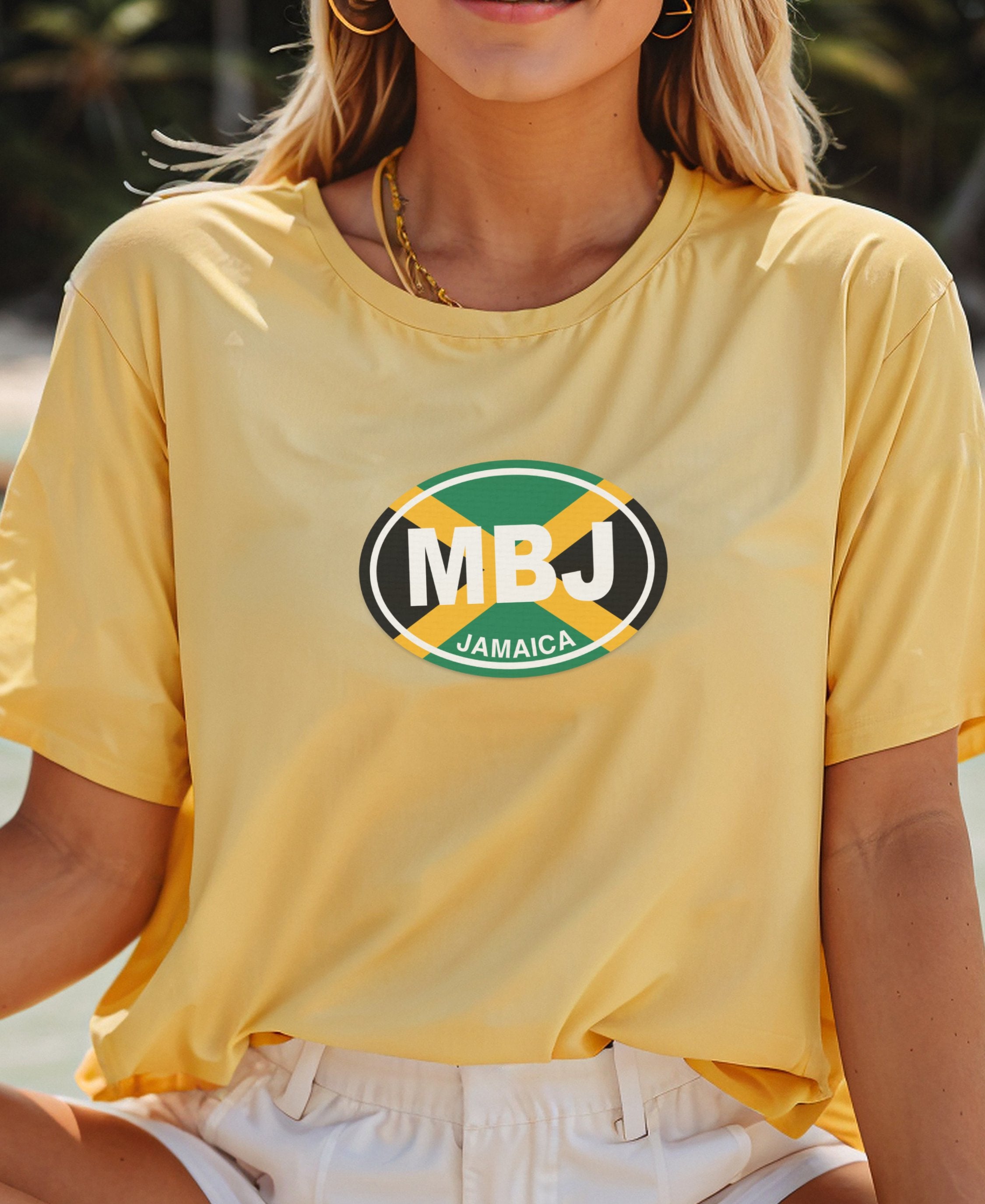 Montego Bay beach, reggae beats, Sumfest womens t-shirt