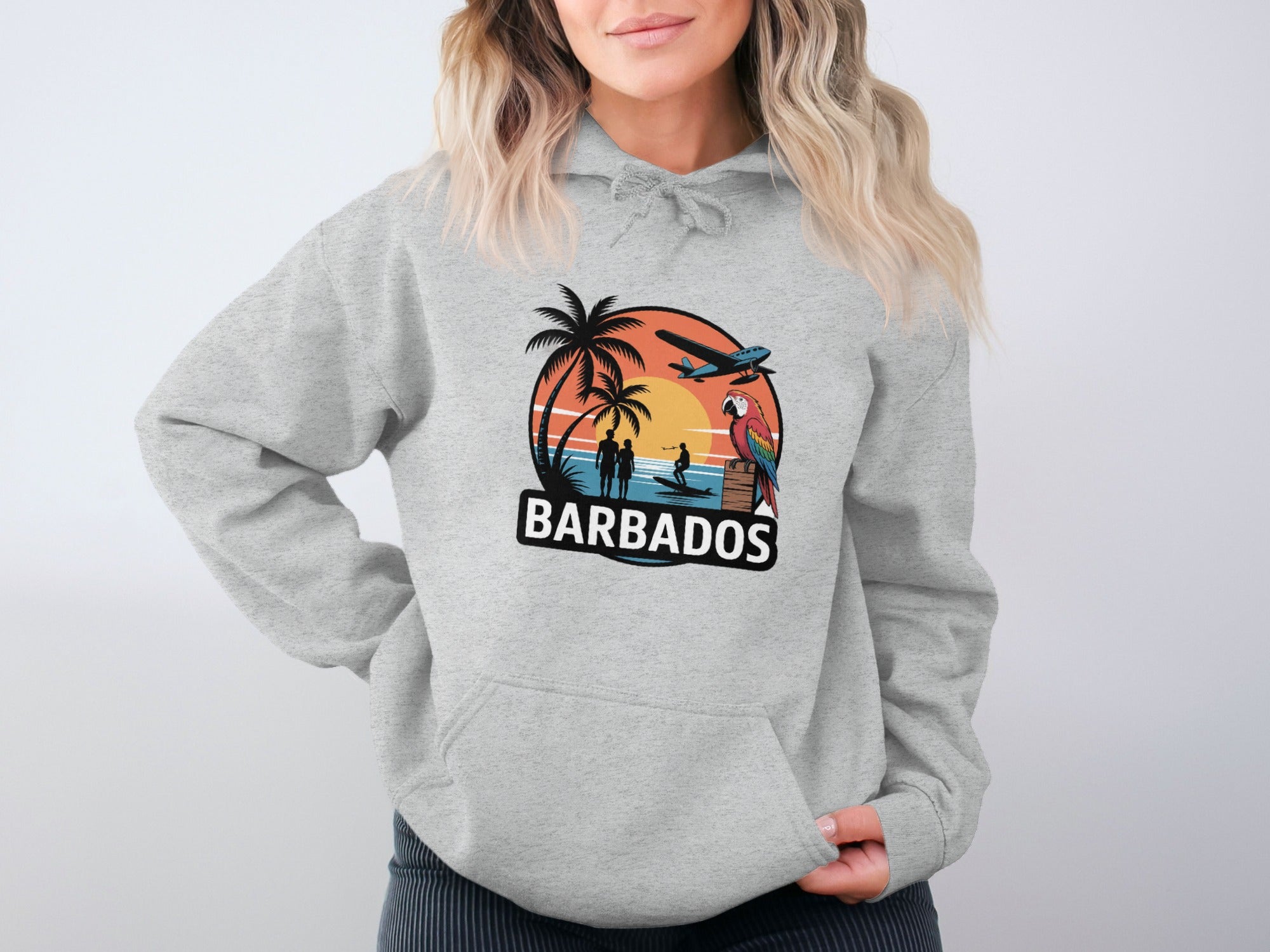 Barbados Vacation Theme Hooded Sweatshirt product