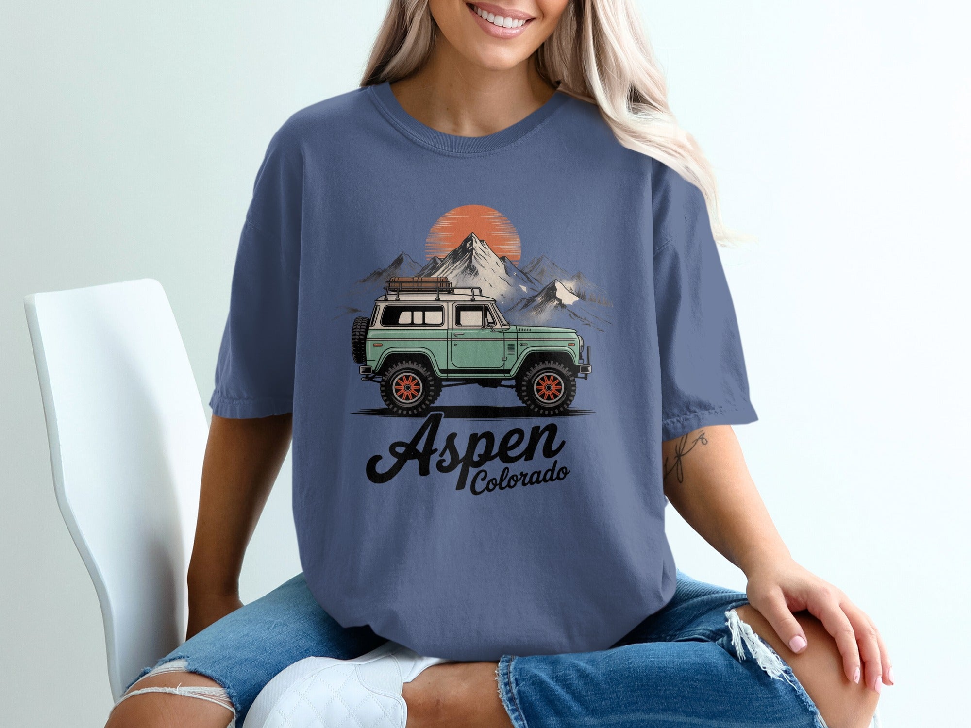 Aspen Colorado Mountain Adventure Graphic T-Shirt product type