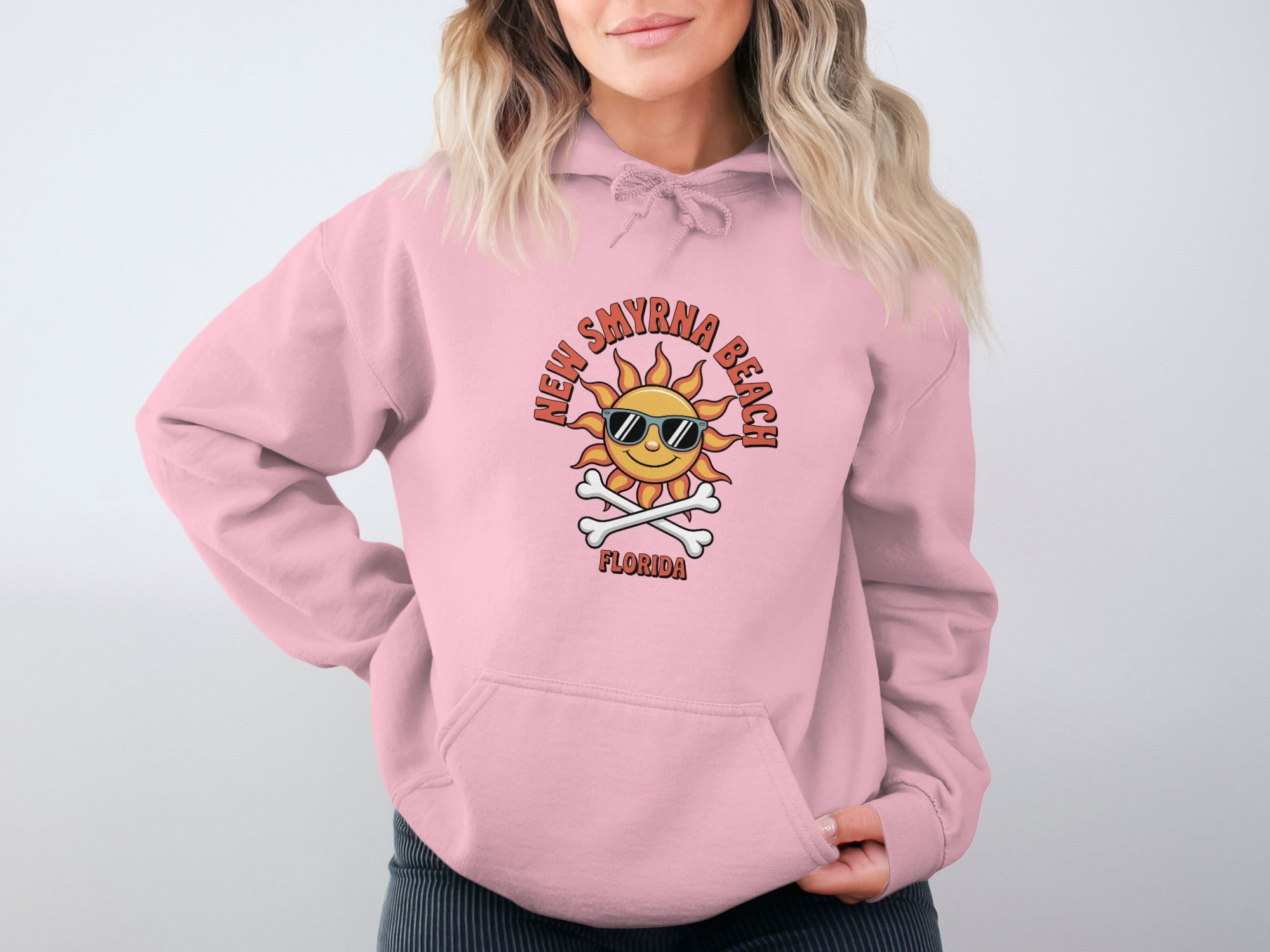 New Smyrna Beach Florida Sun Graphic Hoodie product