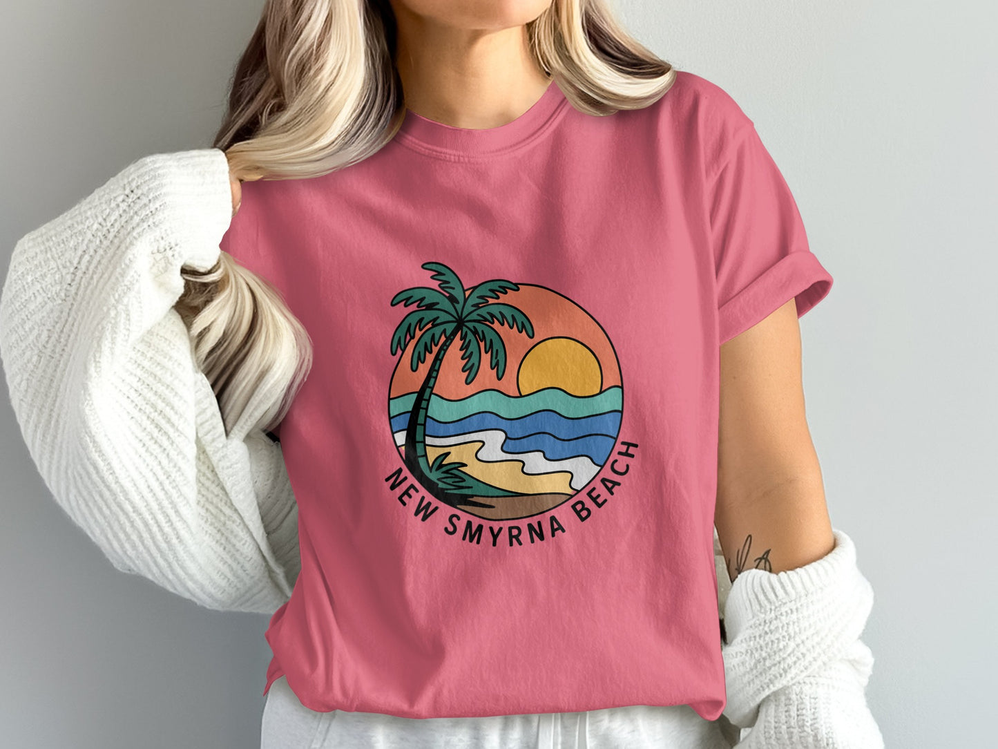 New Smyrna Beach Vintage Sunset Aesthetic product type