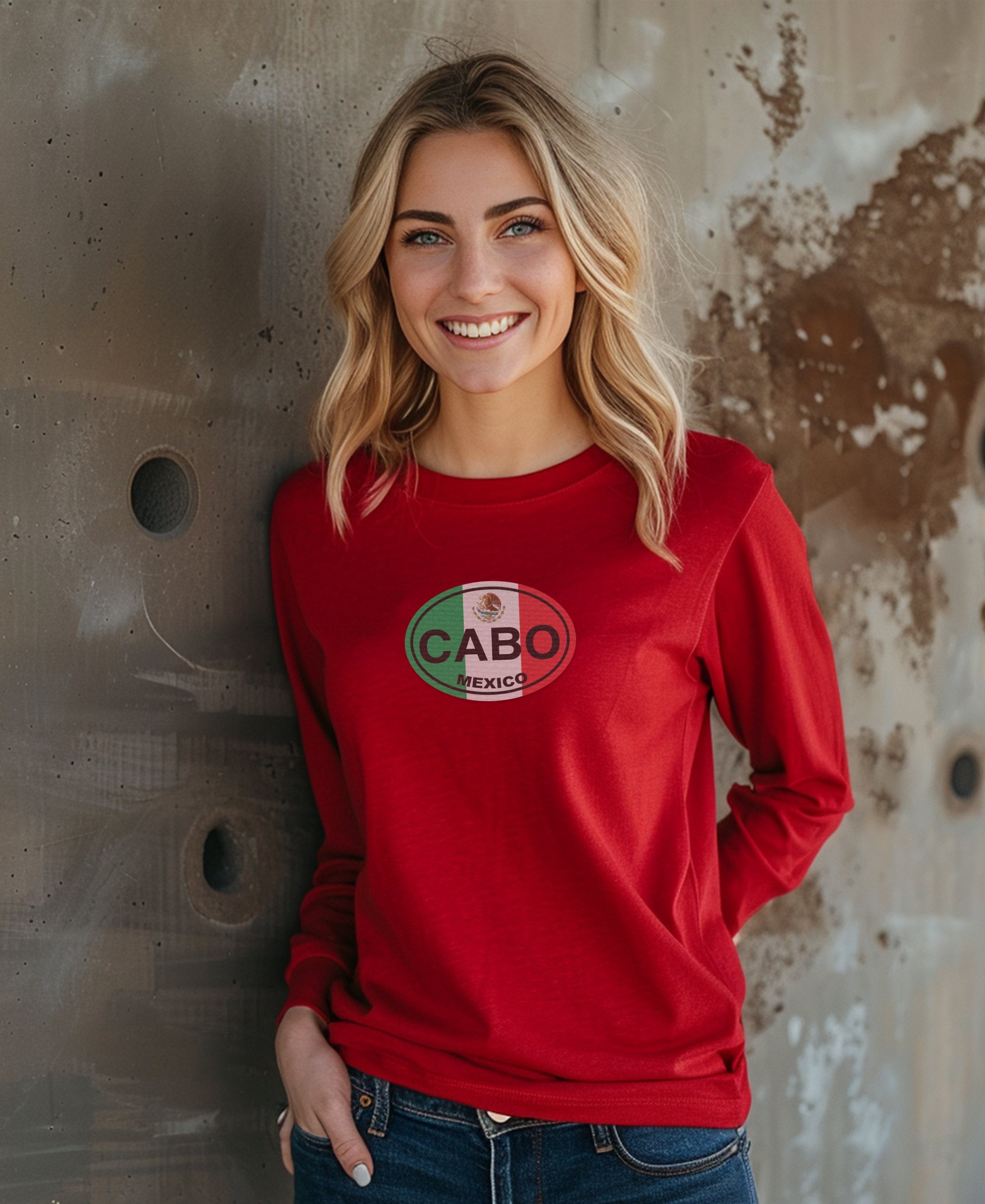 Stylish Cabo Mexico Long Sleeve Graphic Shirt product