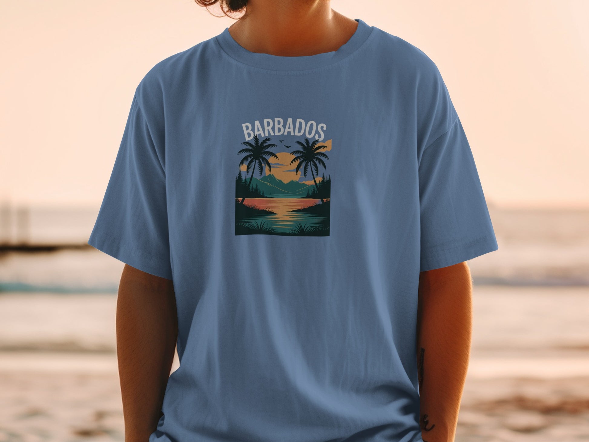 Beautiful Barbados Sunset Graphic Tee product type