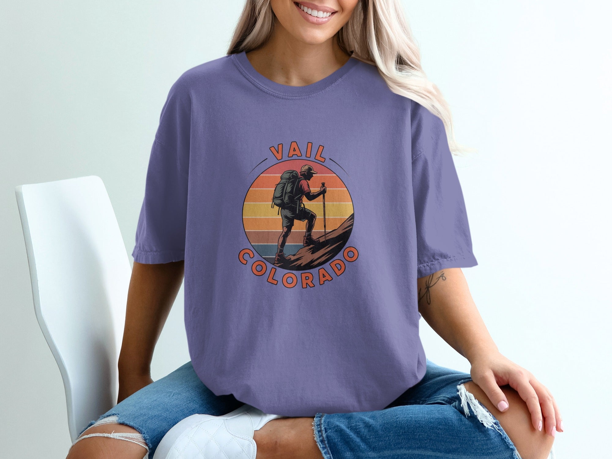 Vail Colorado Hiking Graphic Tee Shirt product type