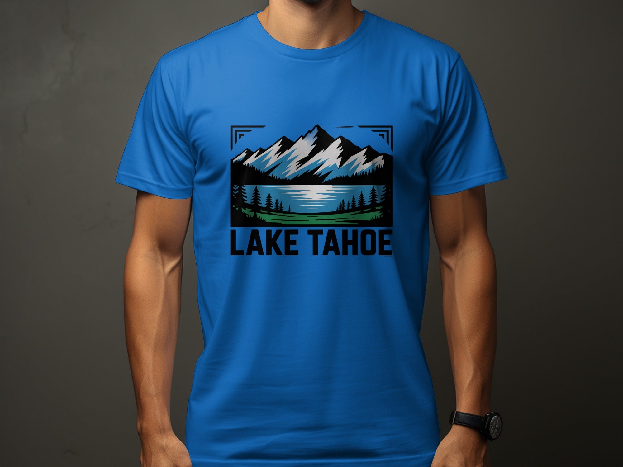 Lake Tahoe Scenic Graphic Mountain View T-shirt product type