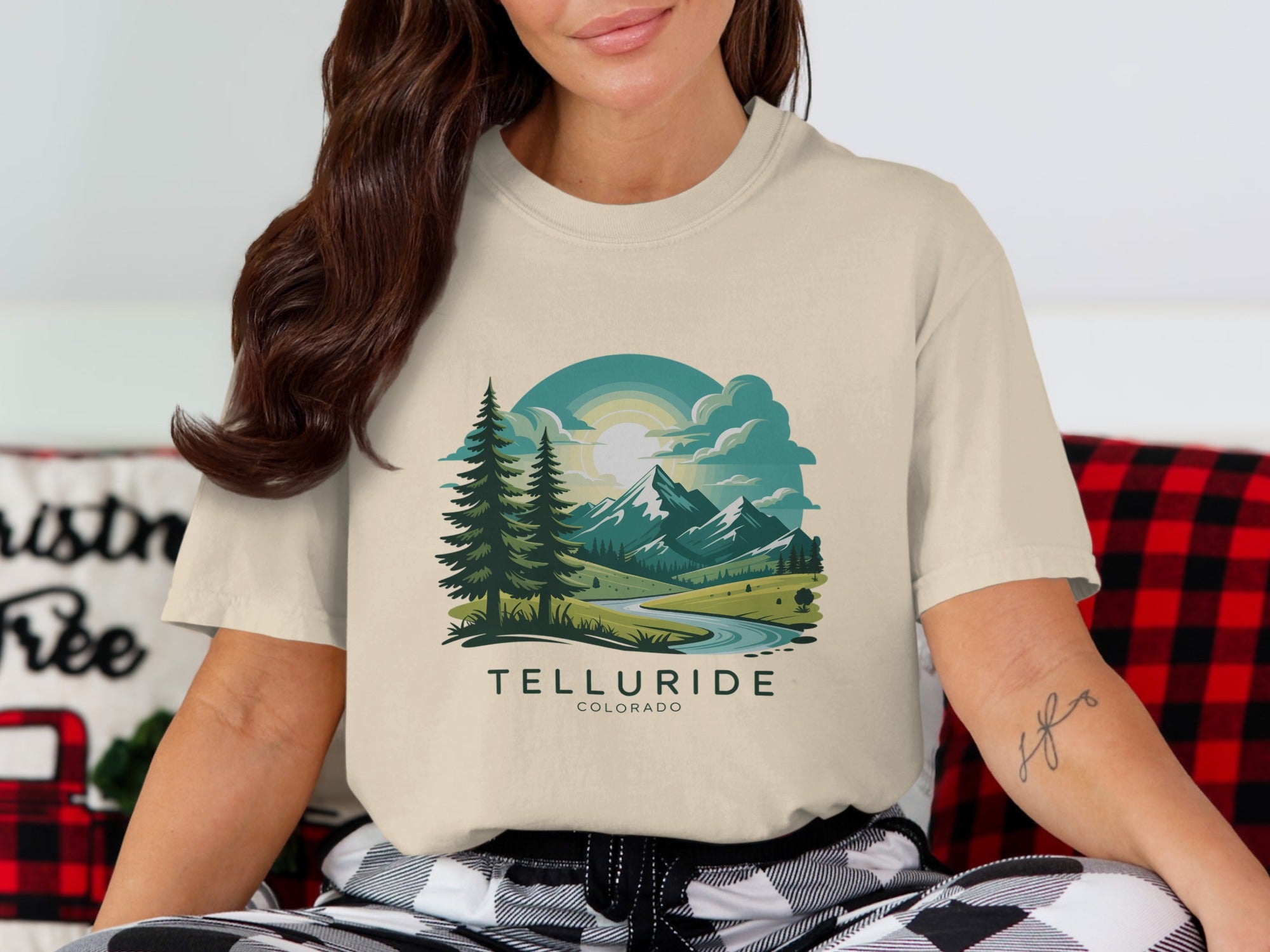 Telluride Colorado Scenic Mountains Graphic T-shirt product type