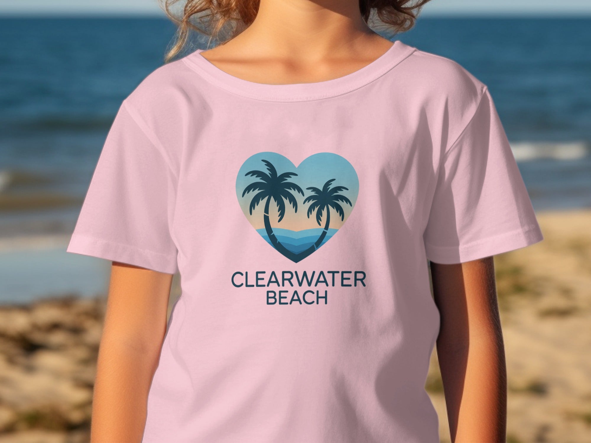 Clearwater Beach Heart Design T-Shirt product type