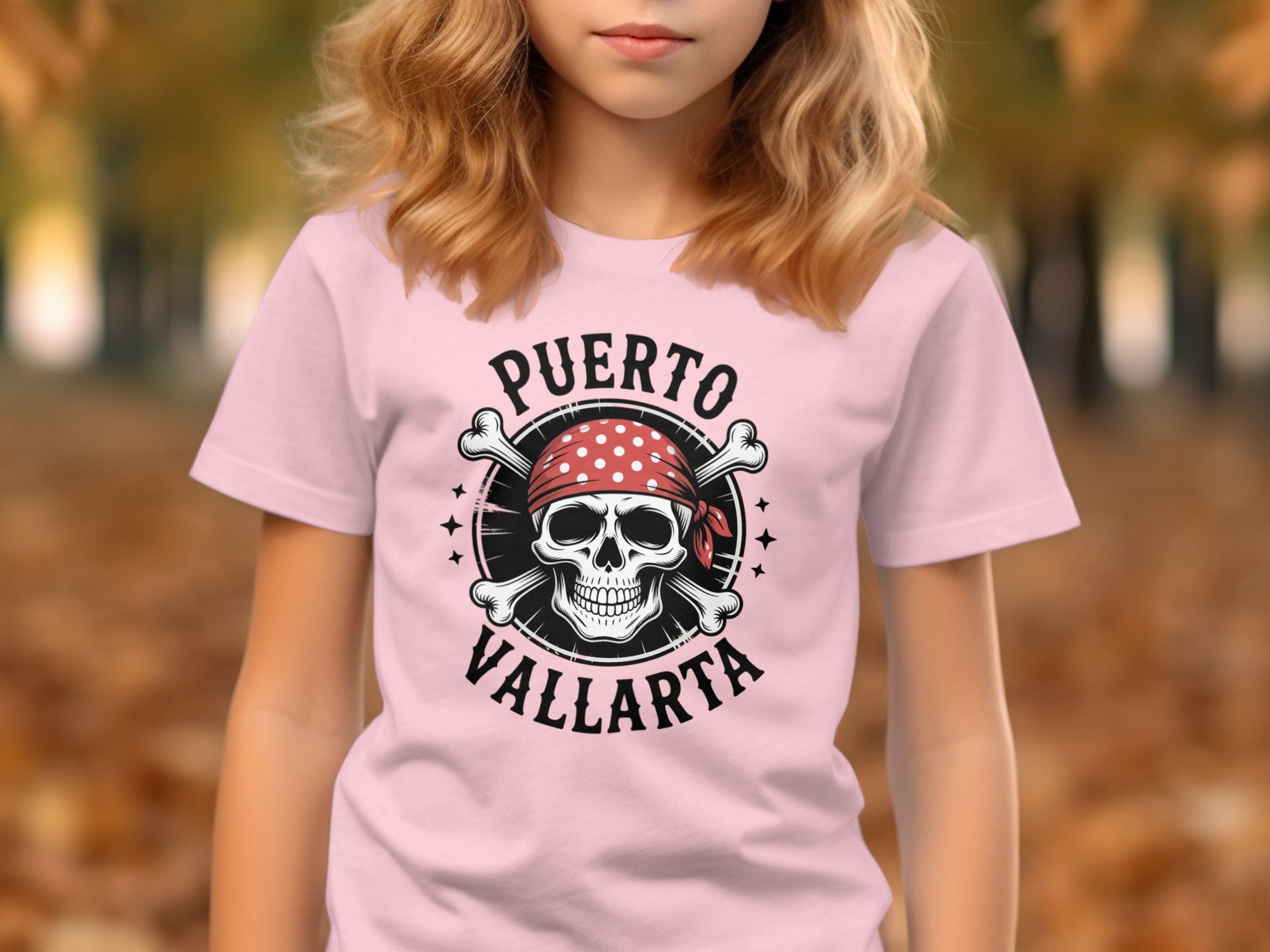 Puerto Vallarta Skull and Crossbones Graphic T-Shirt product