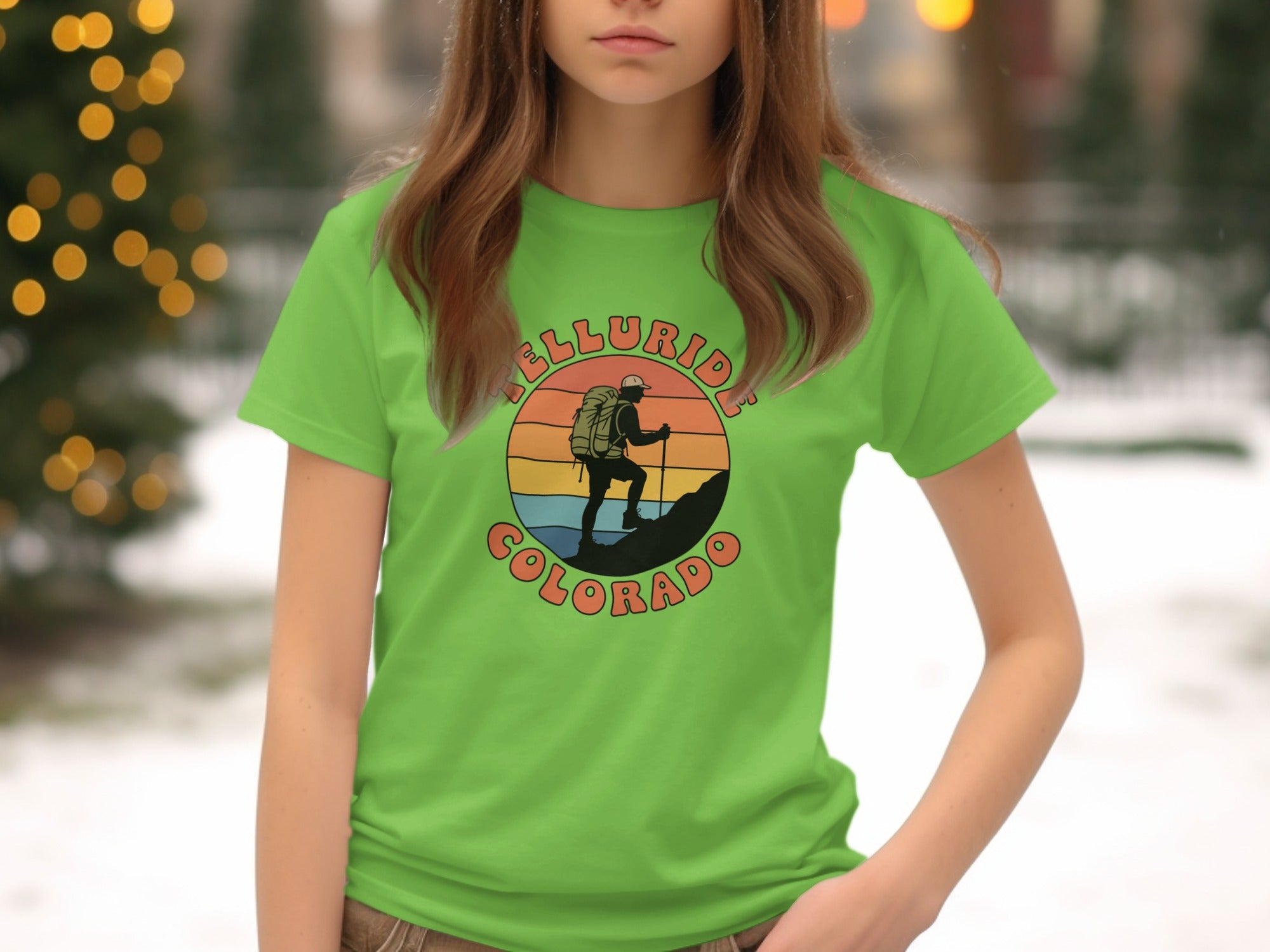 Telluride Colorado Hiker Scene T-Shirt