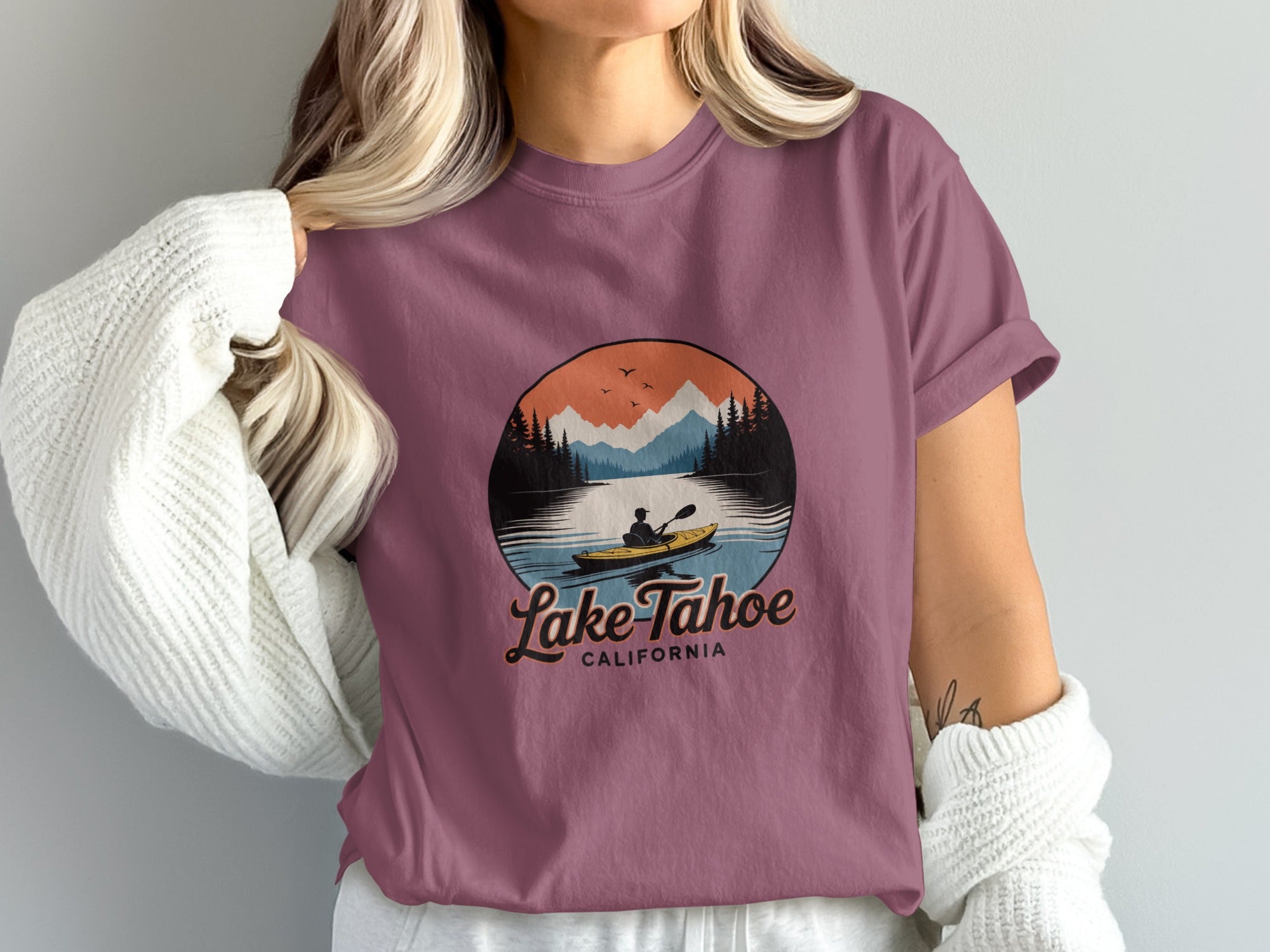 Lake Tahoe California Kayaking Women's Shirt Product