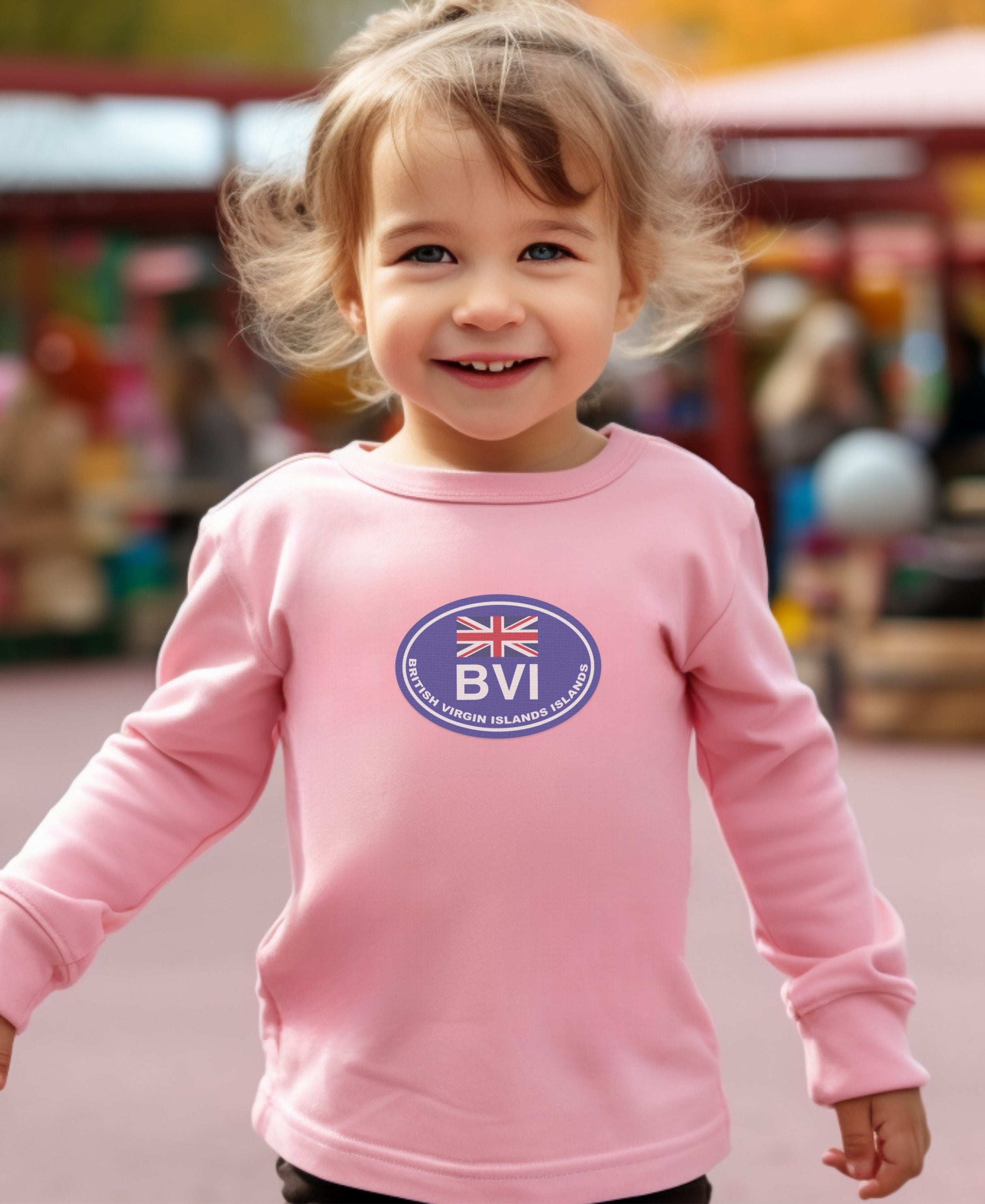 BVI sailing calm waters around Tortola Toddler Long Sleeve T-Shirt