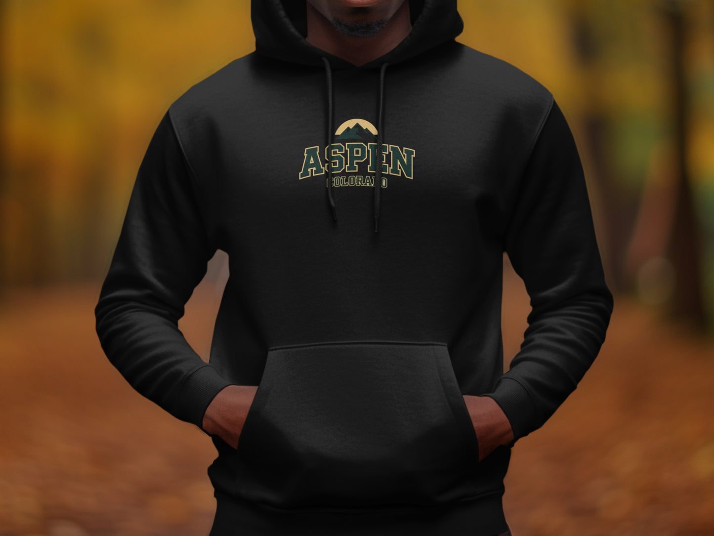 Aspen Colorado Mountain Black Hoodie product