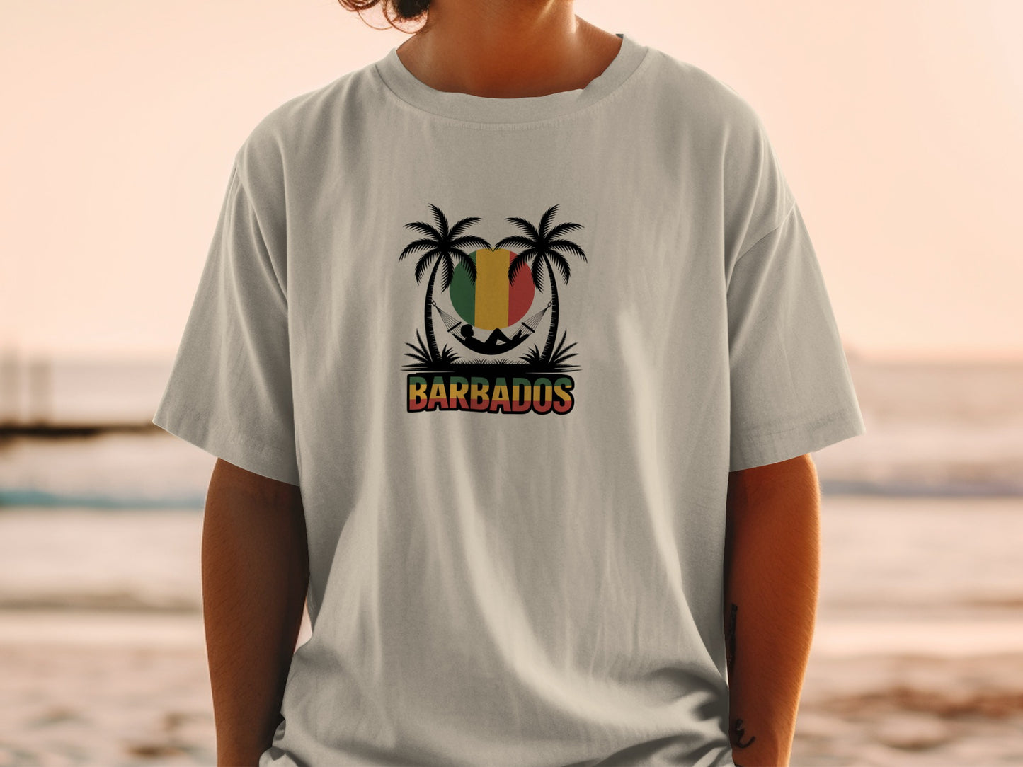 Barbados Island Tropical Print T-Shirt product type