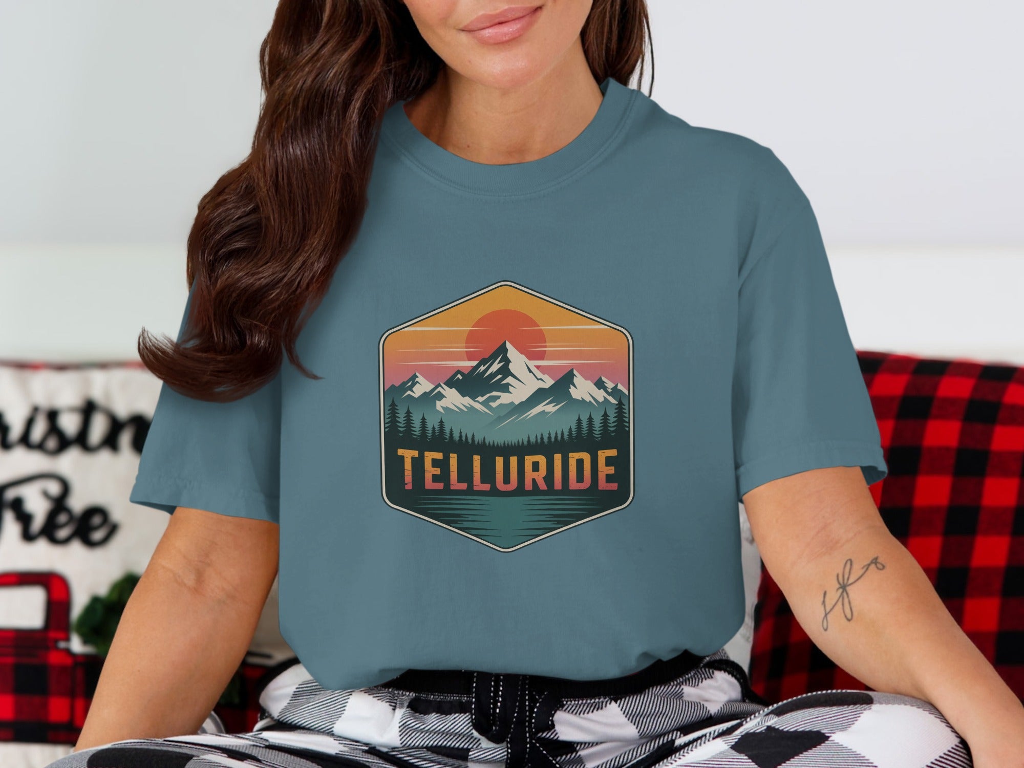 Telluride Scenic Mountain Sunset Graphic Shirt product