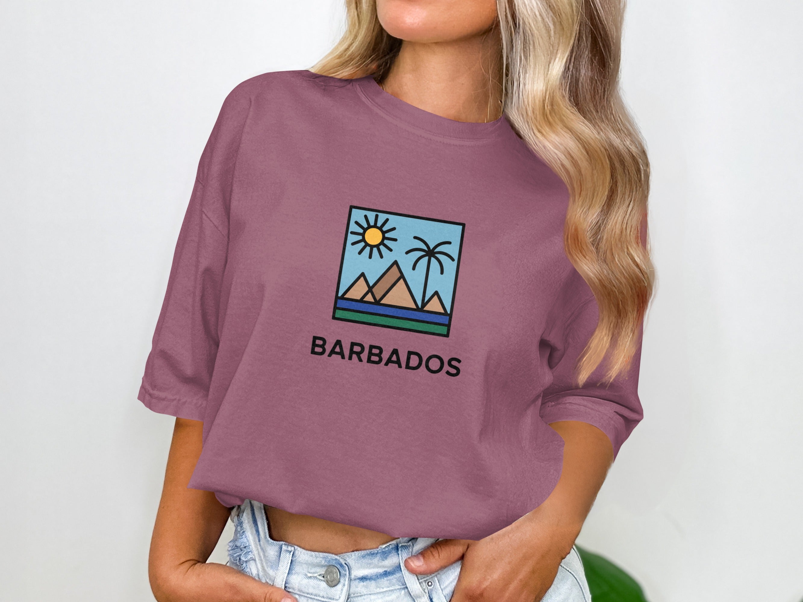 Barbados Graphic Tee Comfortable Relaxed Fit Shirt product type