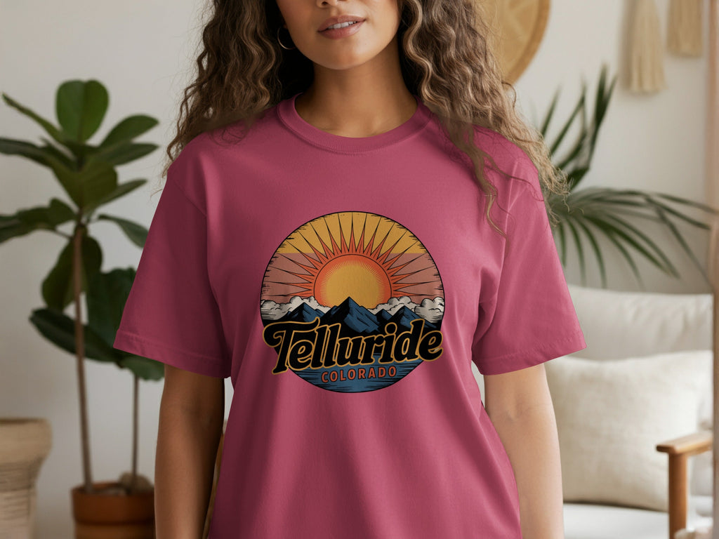 Telluride Womens T Shirt - Stylish Mountain Comfort with Alpine Spirit