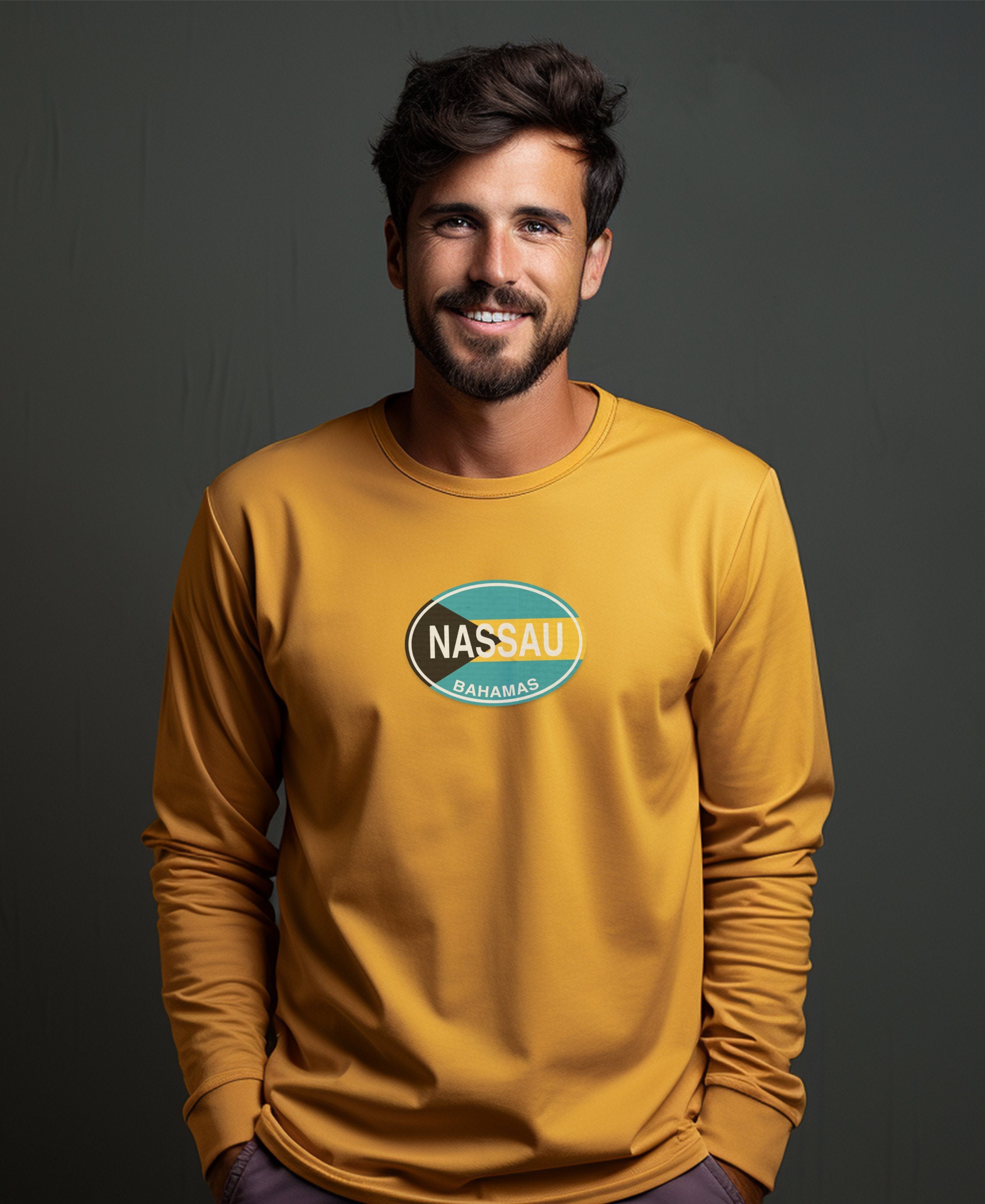 Nassau Bahamas Junkanoo Carnival and Paradise Island Mens Long Sleeve T Shirt