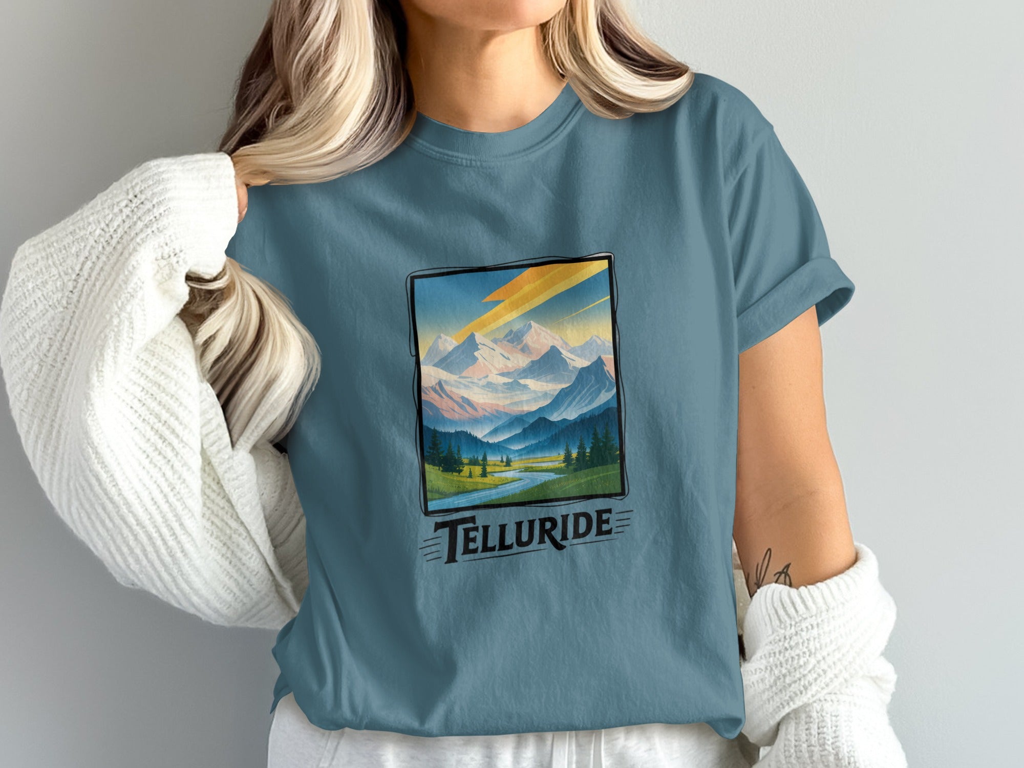 Telluride Mountain Graphic Tee Shirt Apparel product type