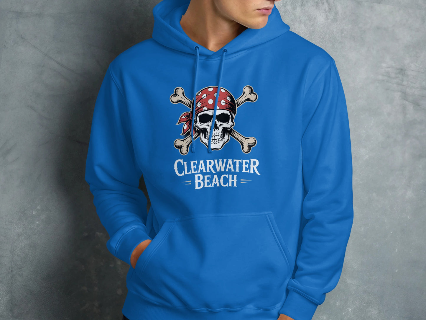 Clearwater Beach Pirate Skull Hoodie product